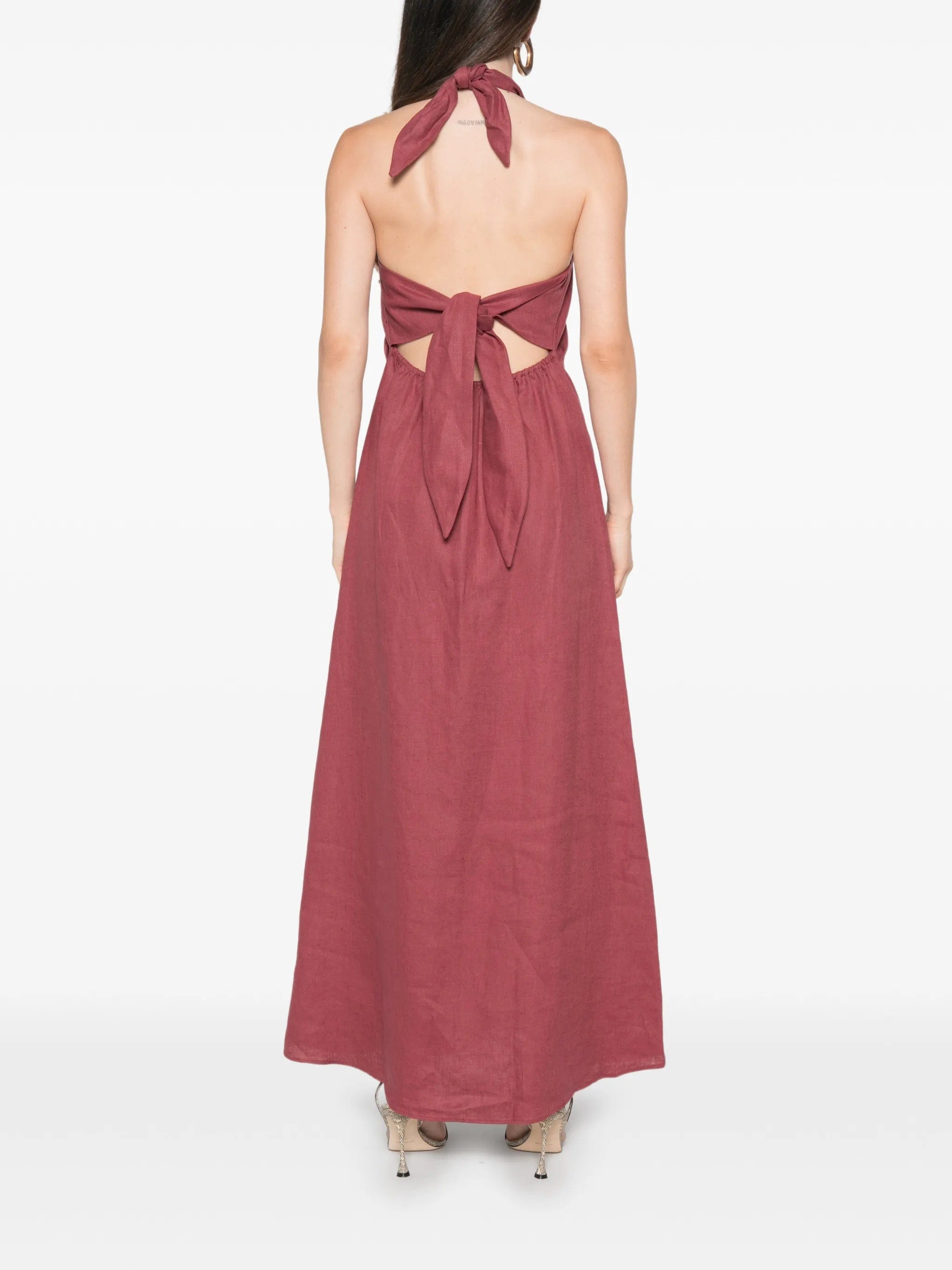 Faithfull Lourdes halterneck maxi dress