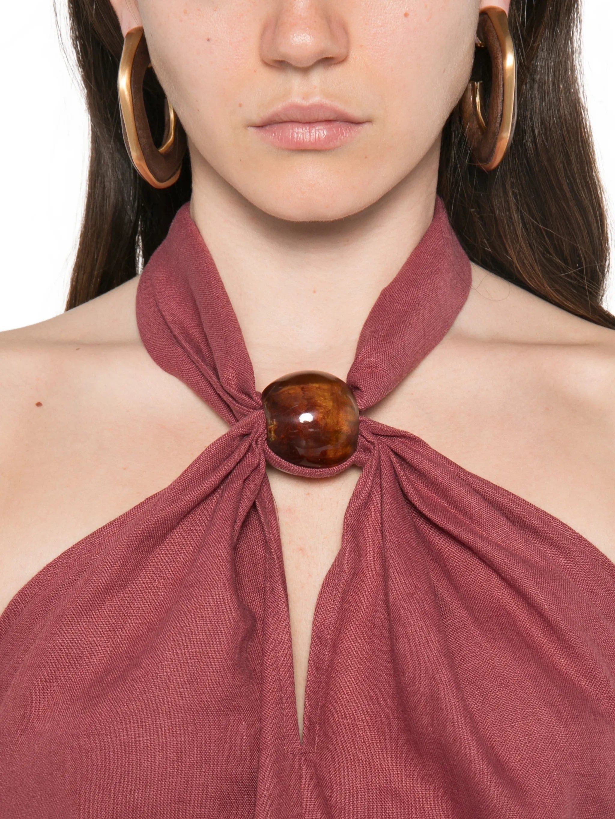 Faithfull Lourdes halterneck maxi dress