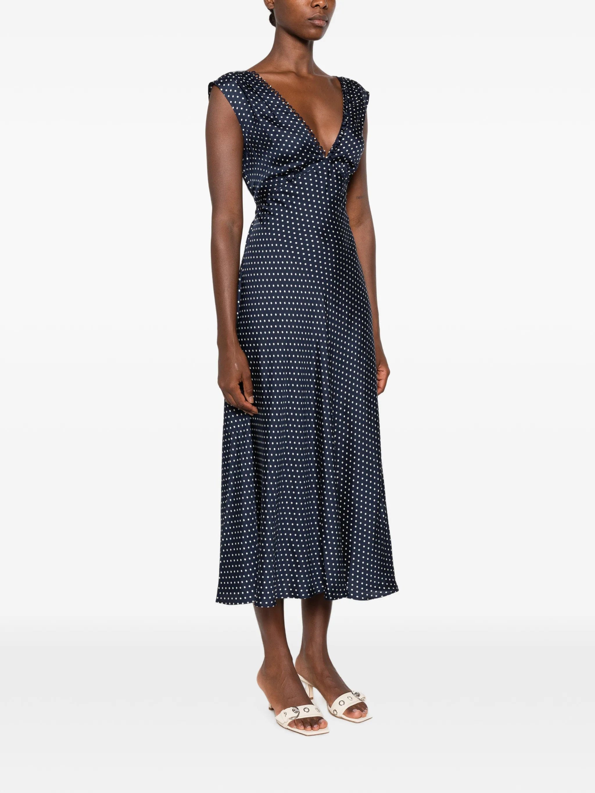 DÔEN Tahlia polka - dot midi dress