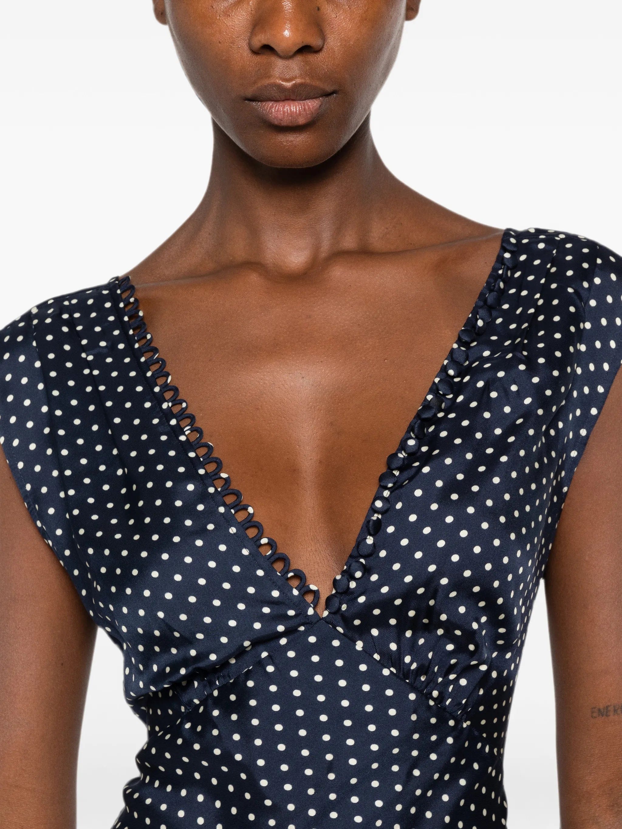 DÔEN Tahlia polka - dot midi dress