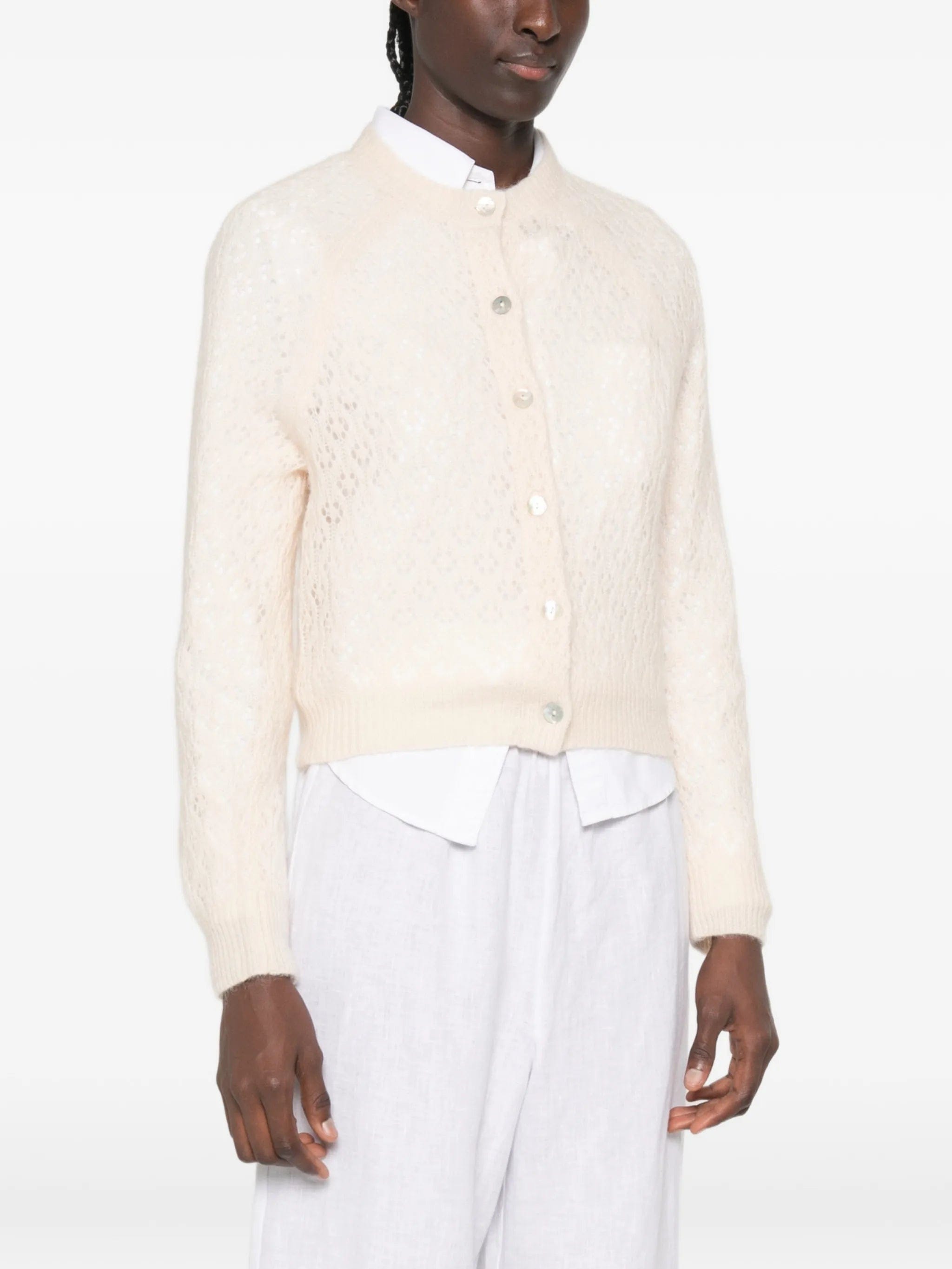 DÔEN Petra pointelle - knit cardigan