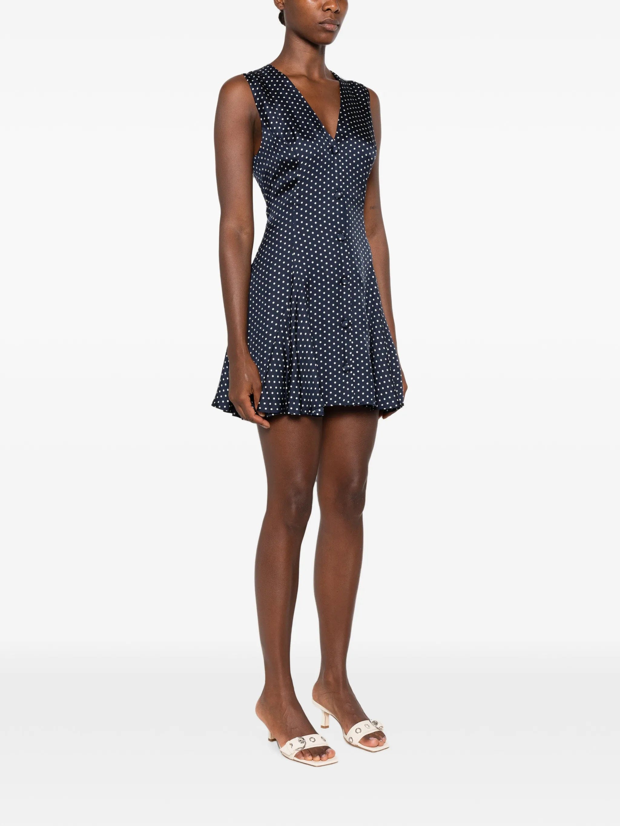 DÔEN Aubrey polka - dot mini dress