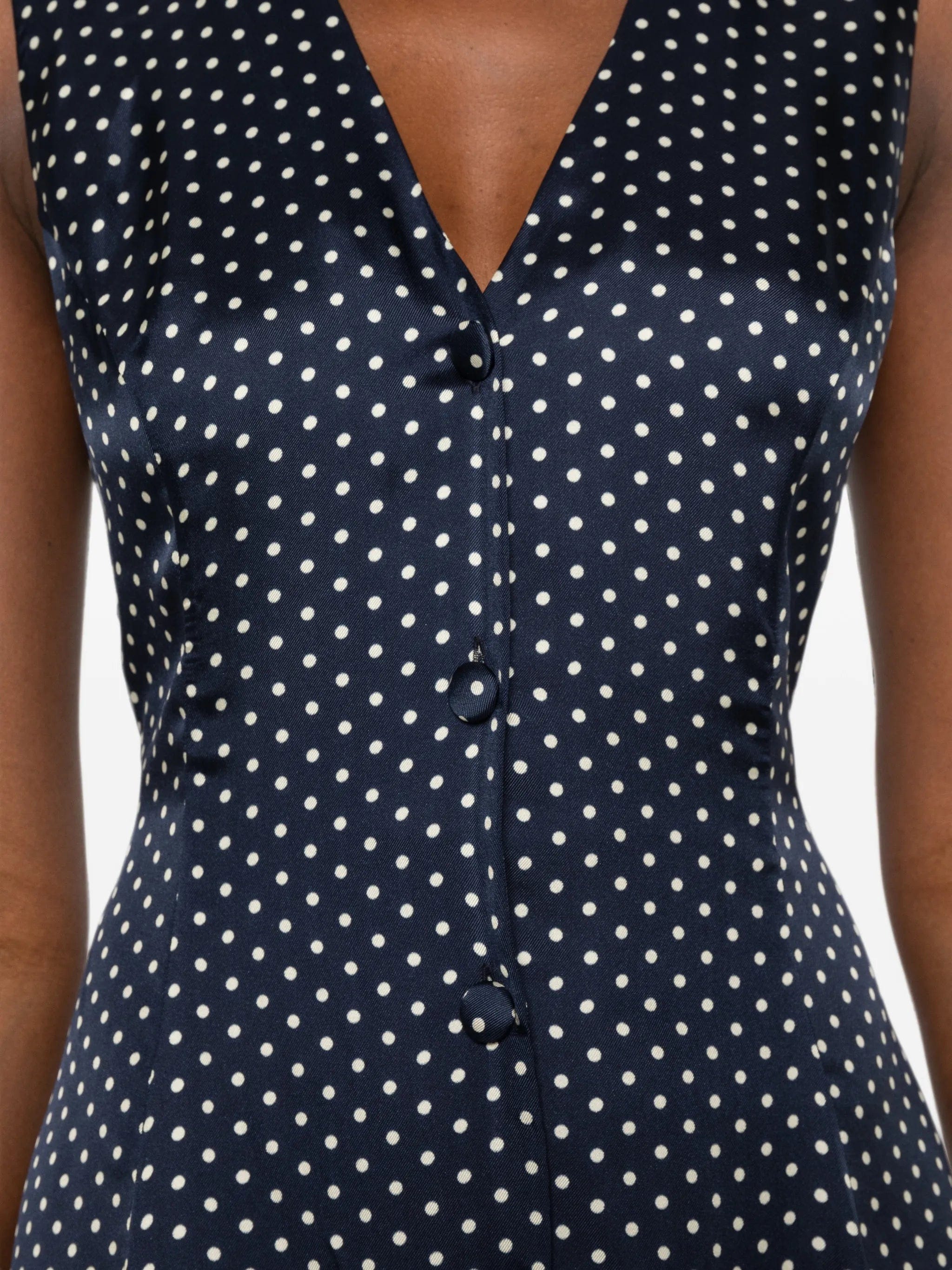 DÔEN Aubrey polka - dot mini dress