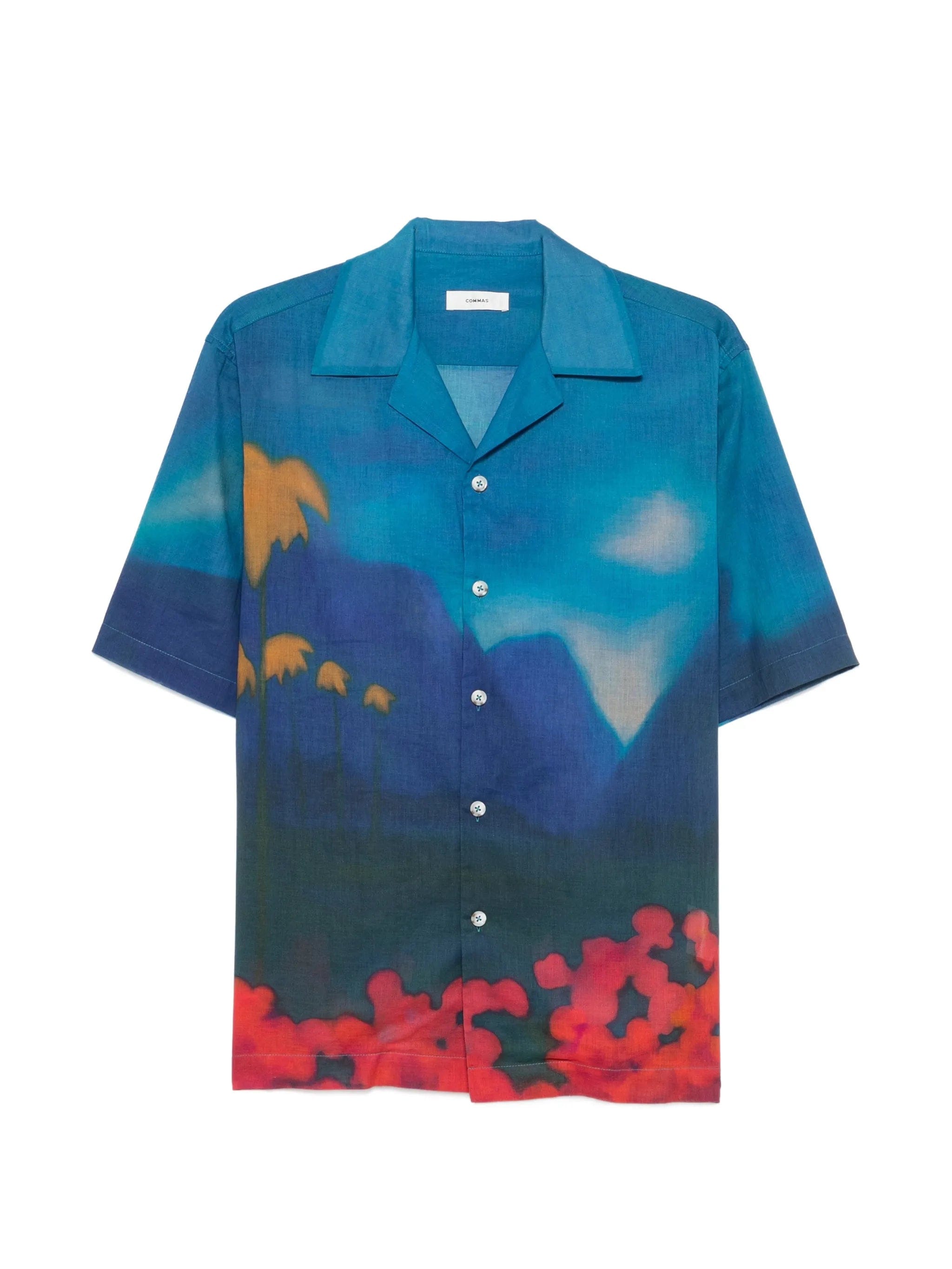 Commas Midnight Horizon camp - collar shirt