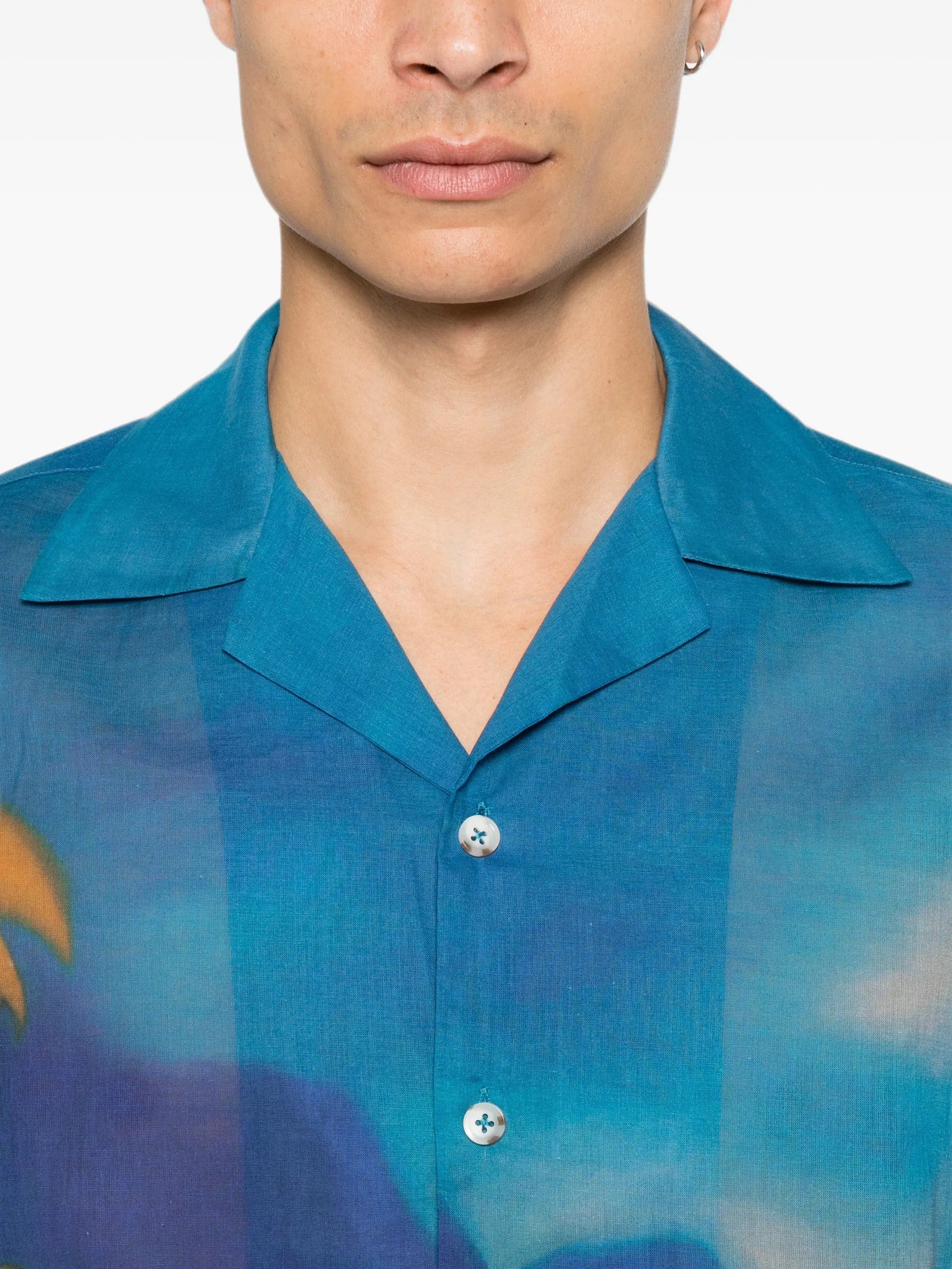 Commas Midnight Horizon camp - collar shirt
