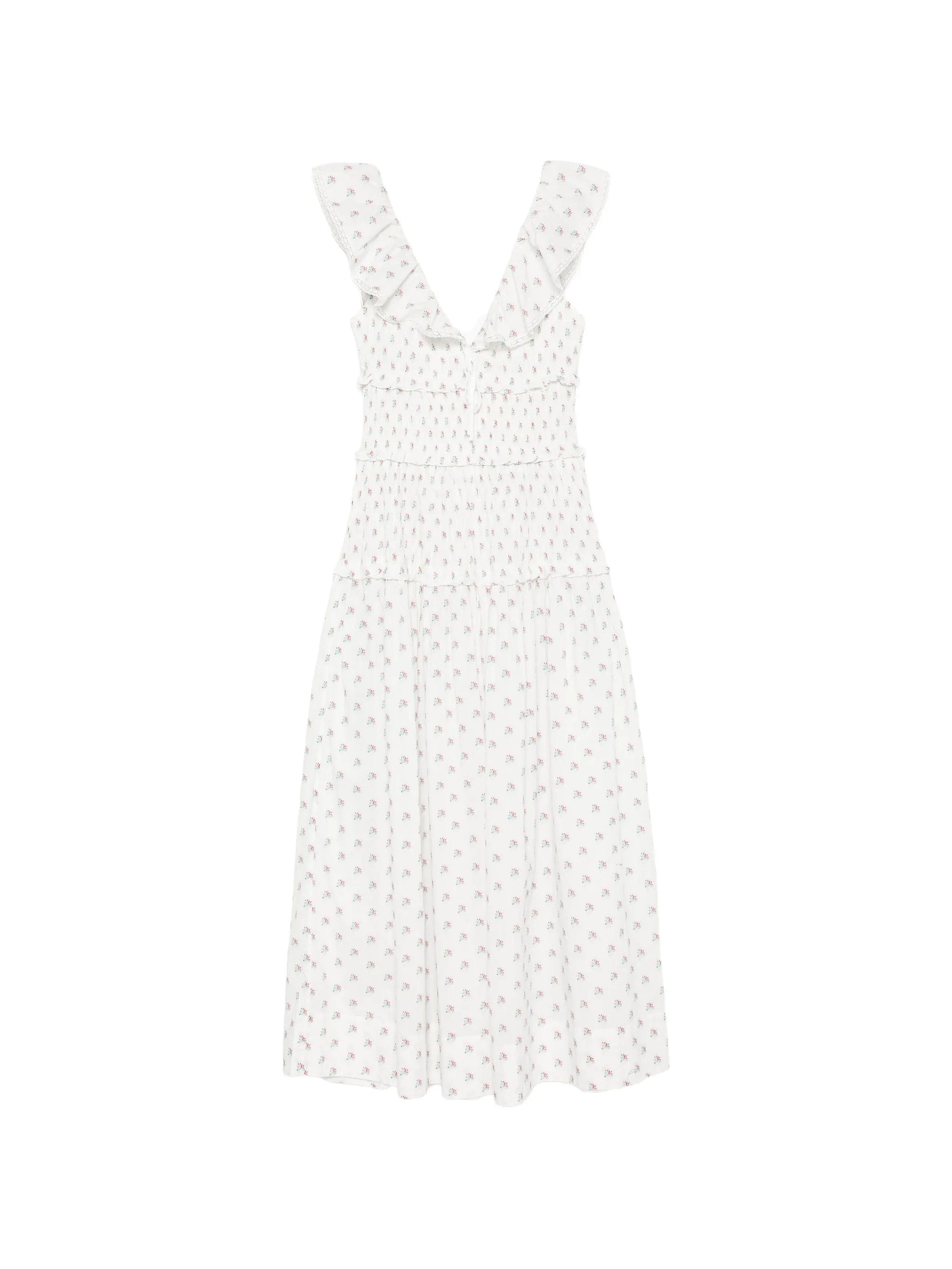 DÔEN Sorina floral - print midi dress