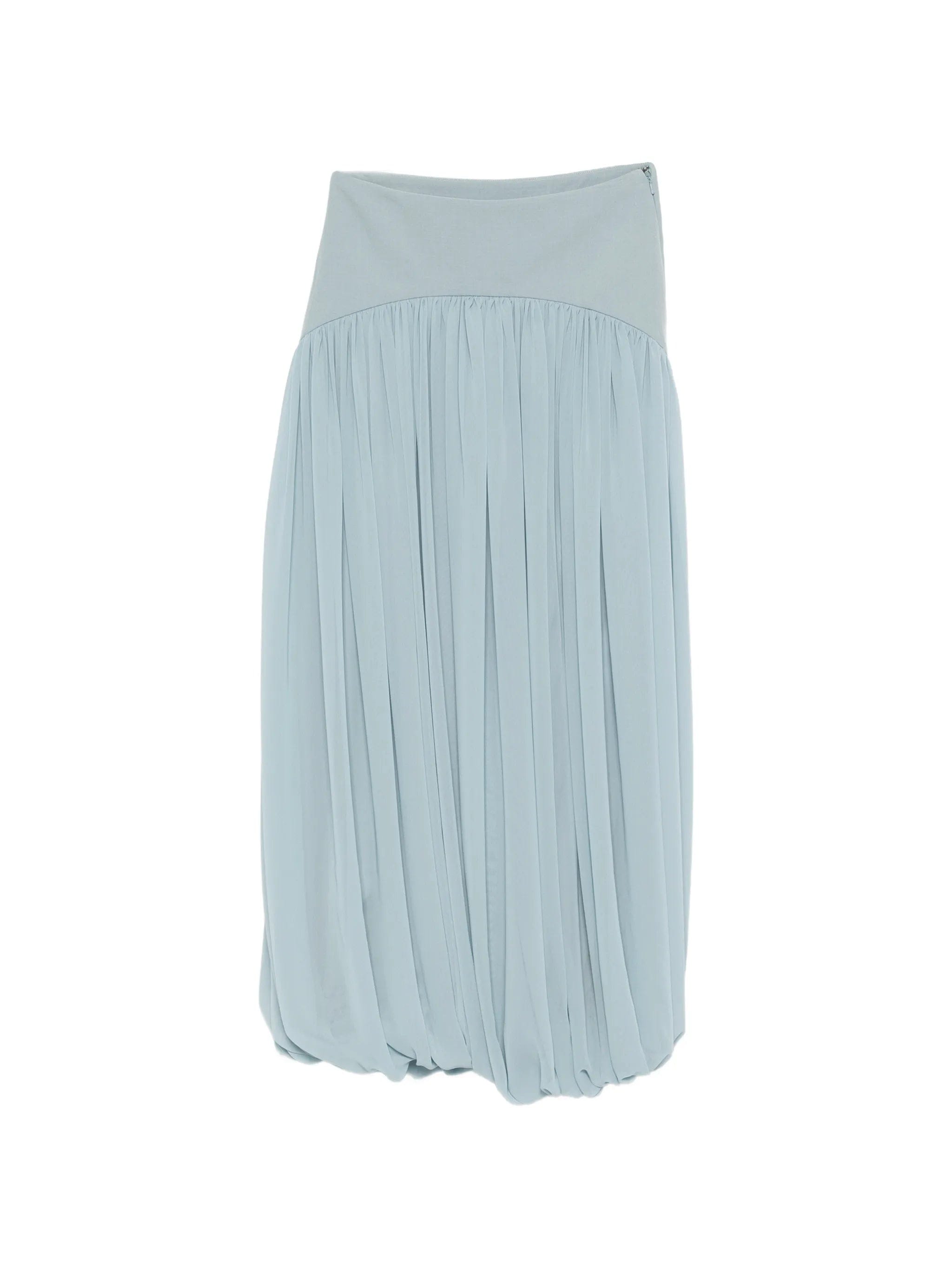 Abadia Suri pleated midi skirt