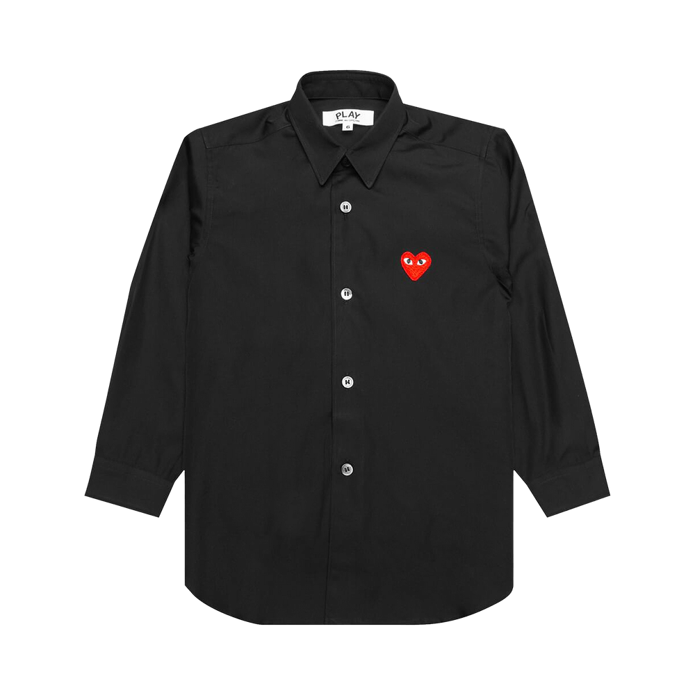 Comme des Garçons PLAY Button Up Shirt Black
