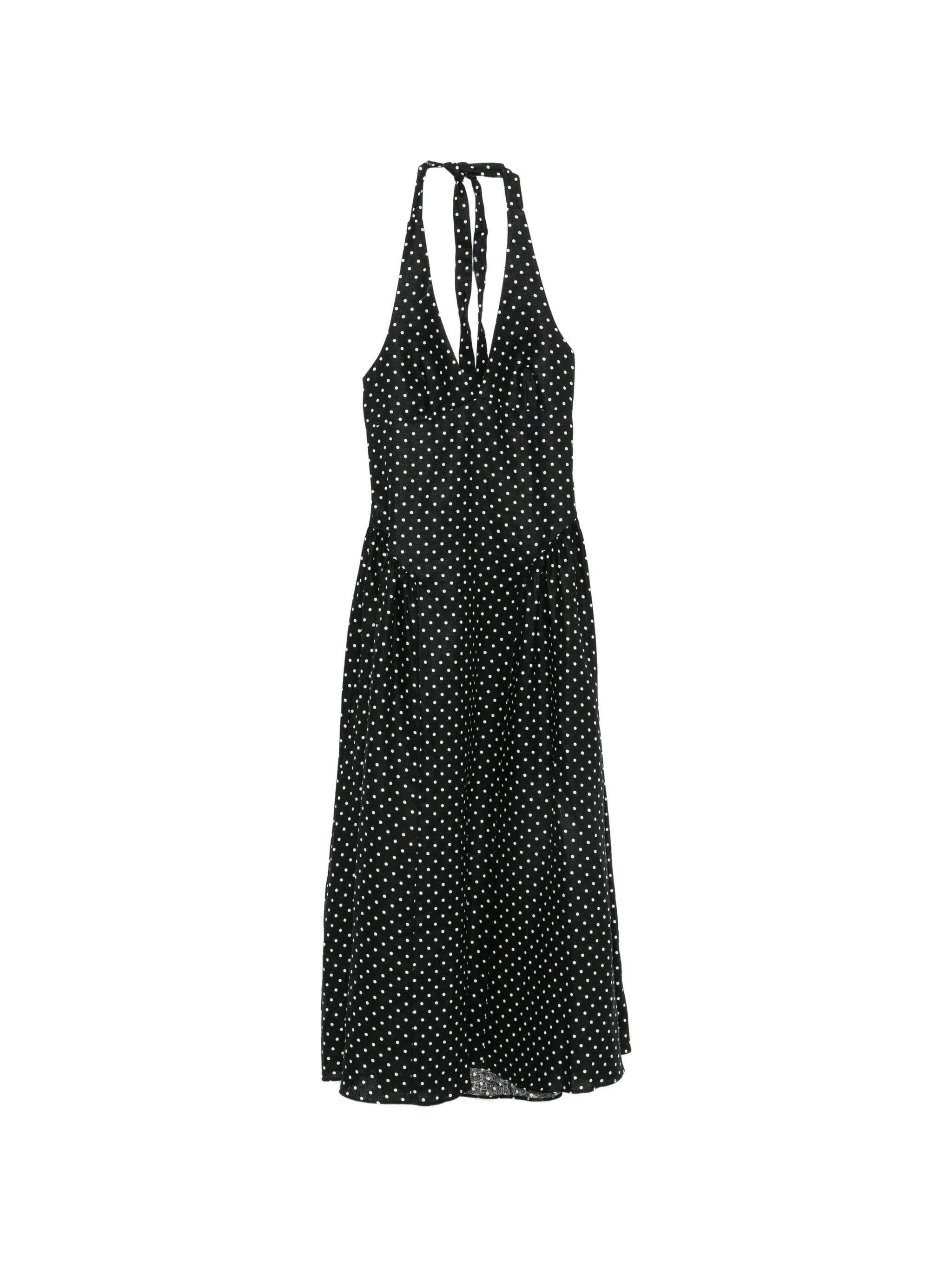 Faithfull La Cala polka - dot midi dress