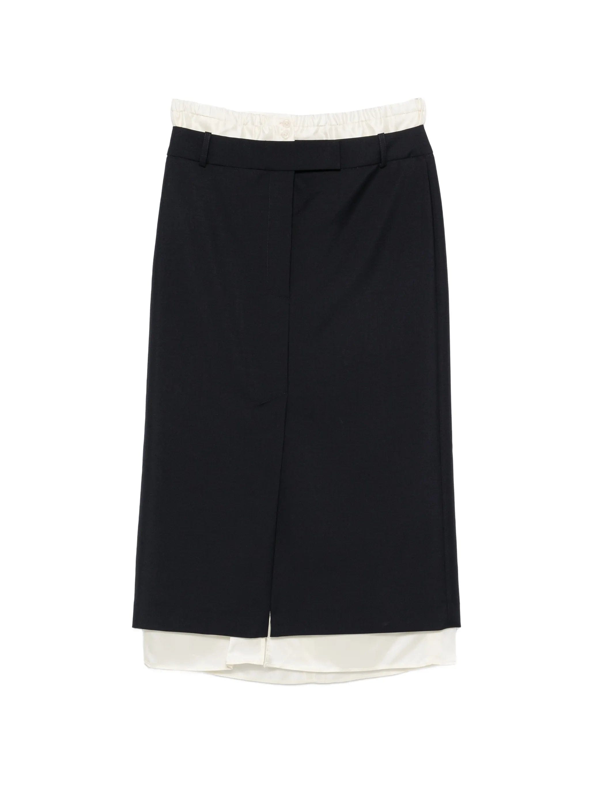 Róhe boxer - detailed layered skirt