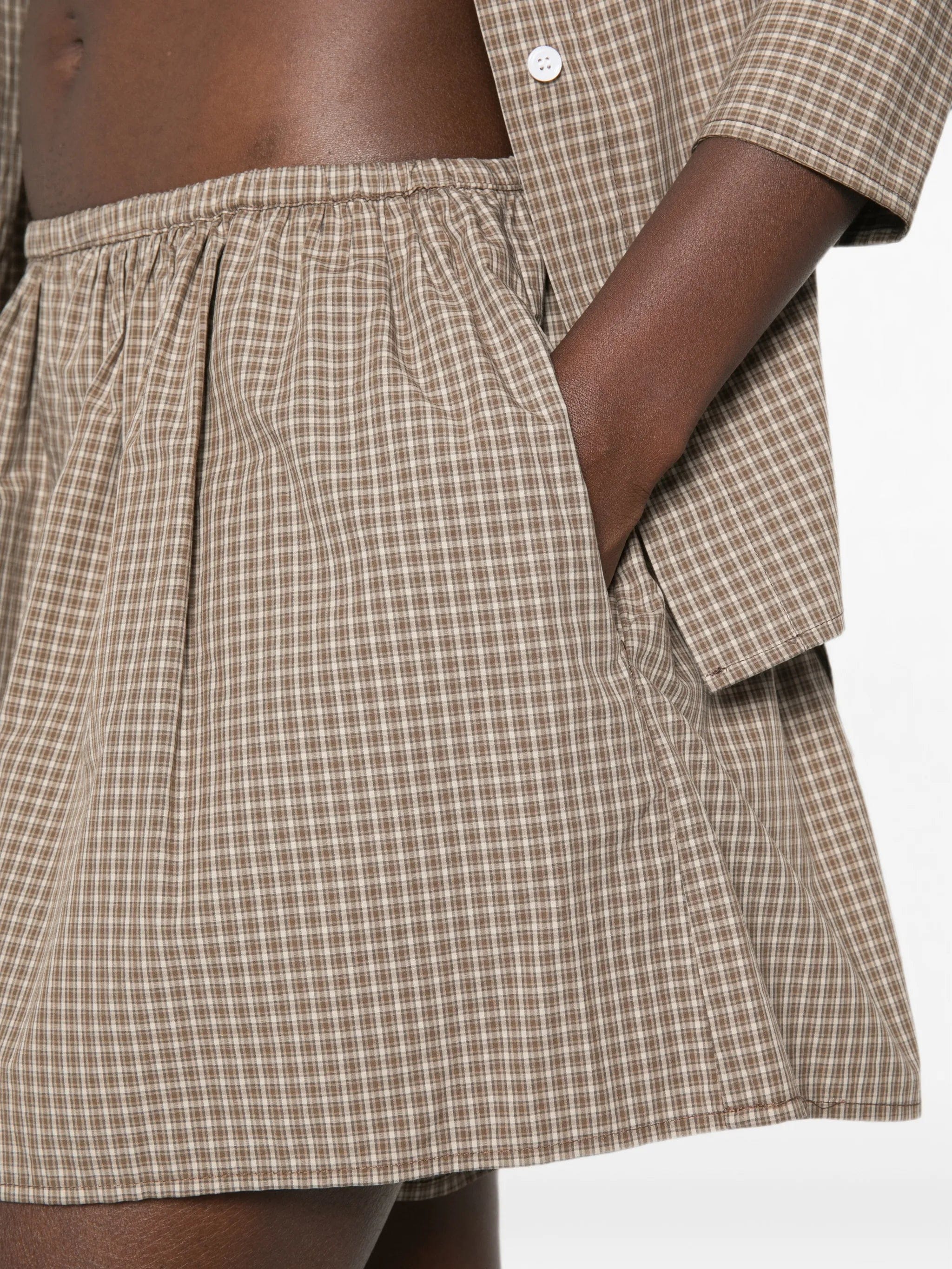 Enza Costa plaid - pattern shorts
