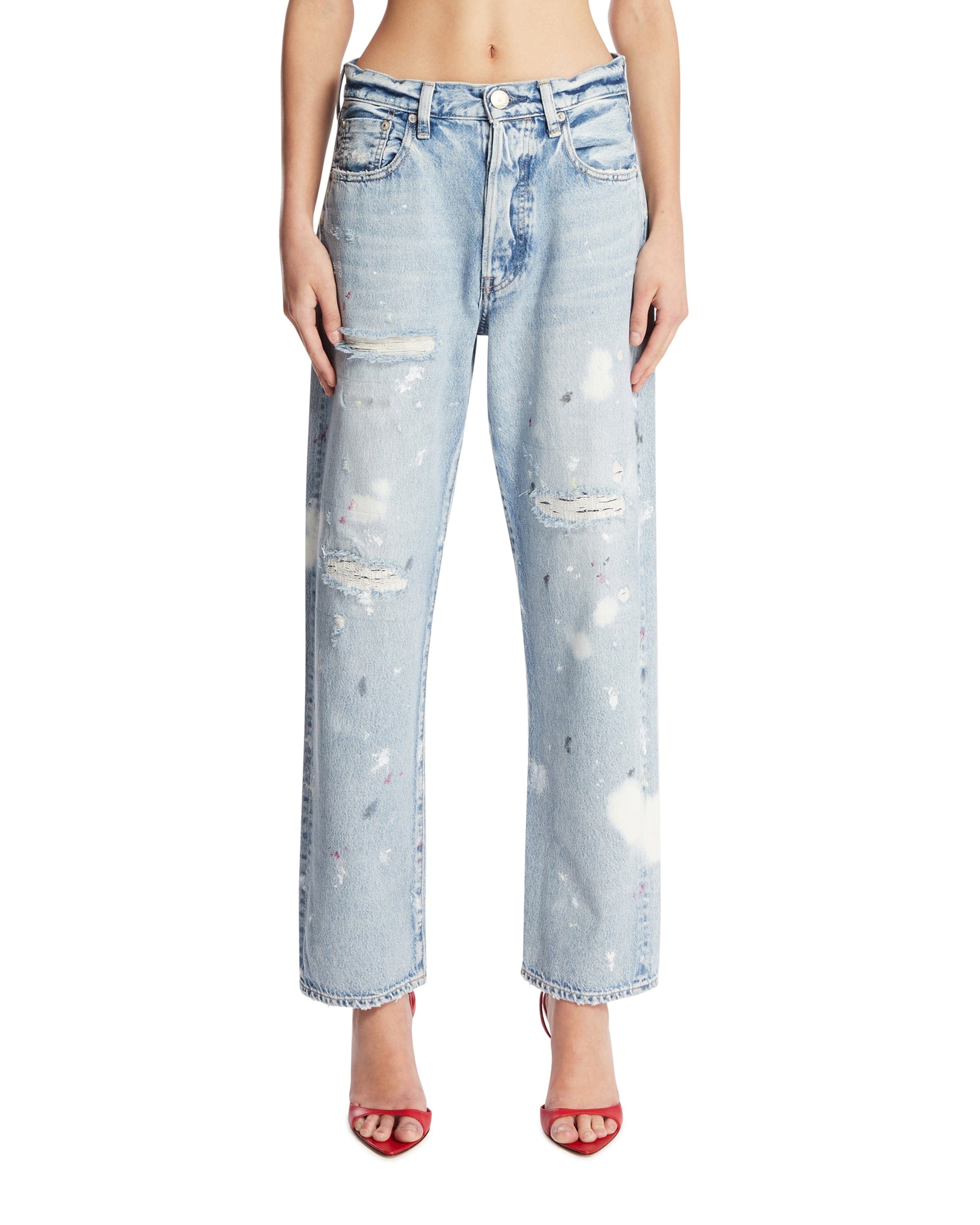 Needby Vintage Jeans Distressed Blu
