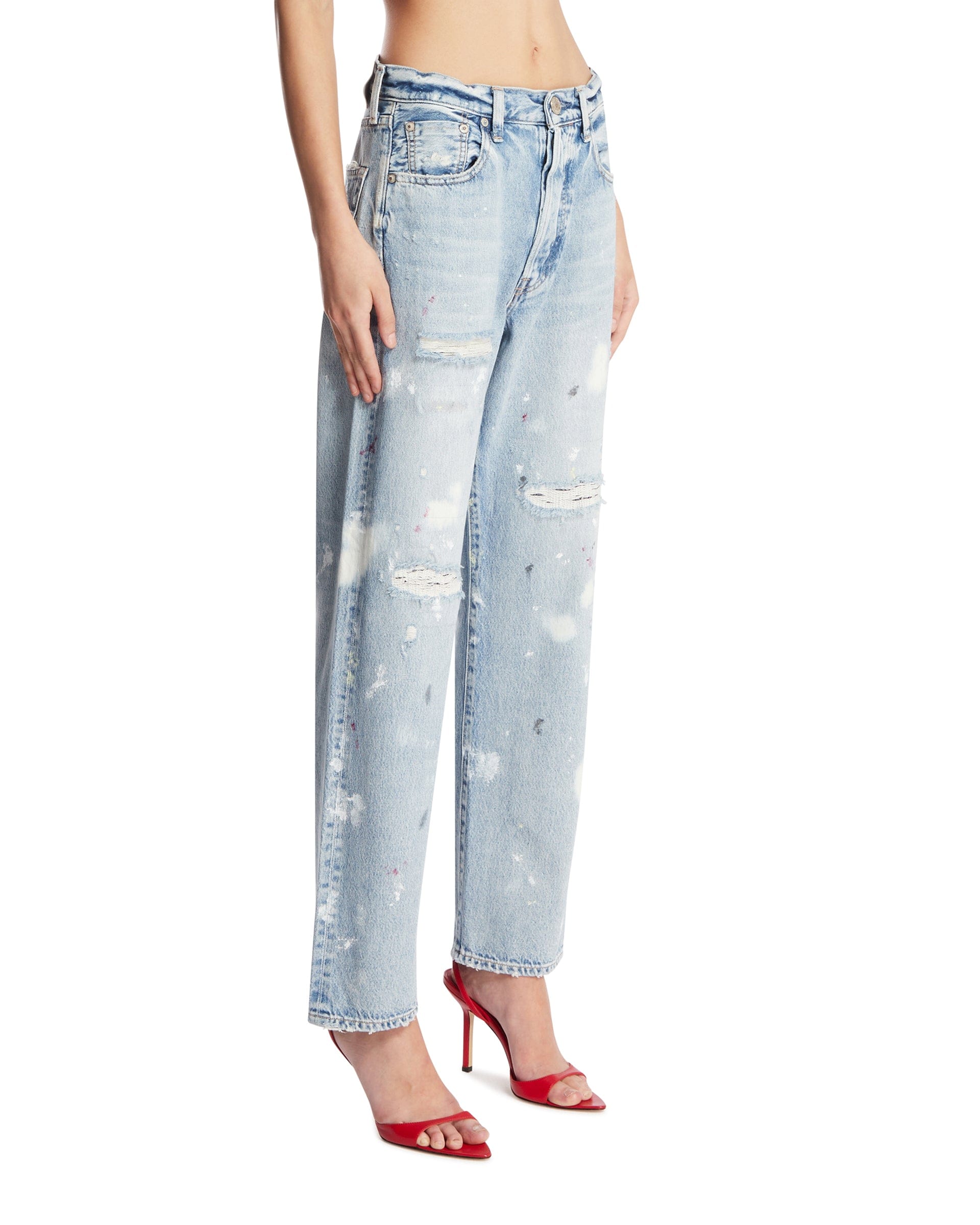 Needby Vintage Jeans Distressed Blu