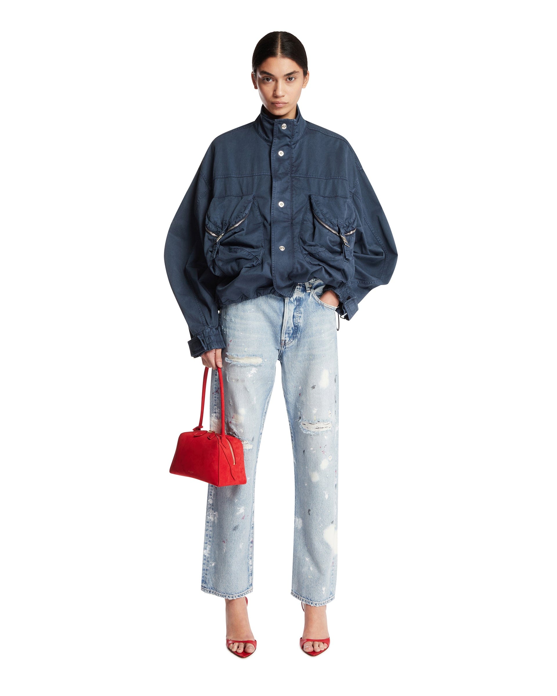 Needby Vintage Jeans Distressed Blu