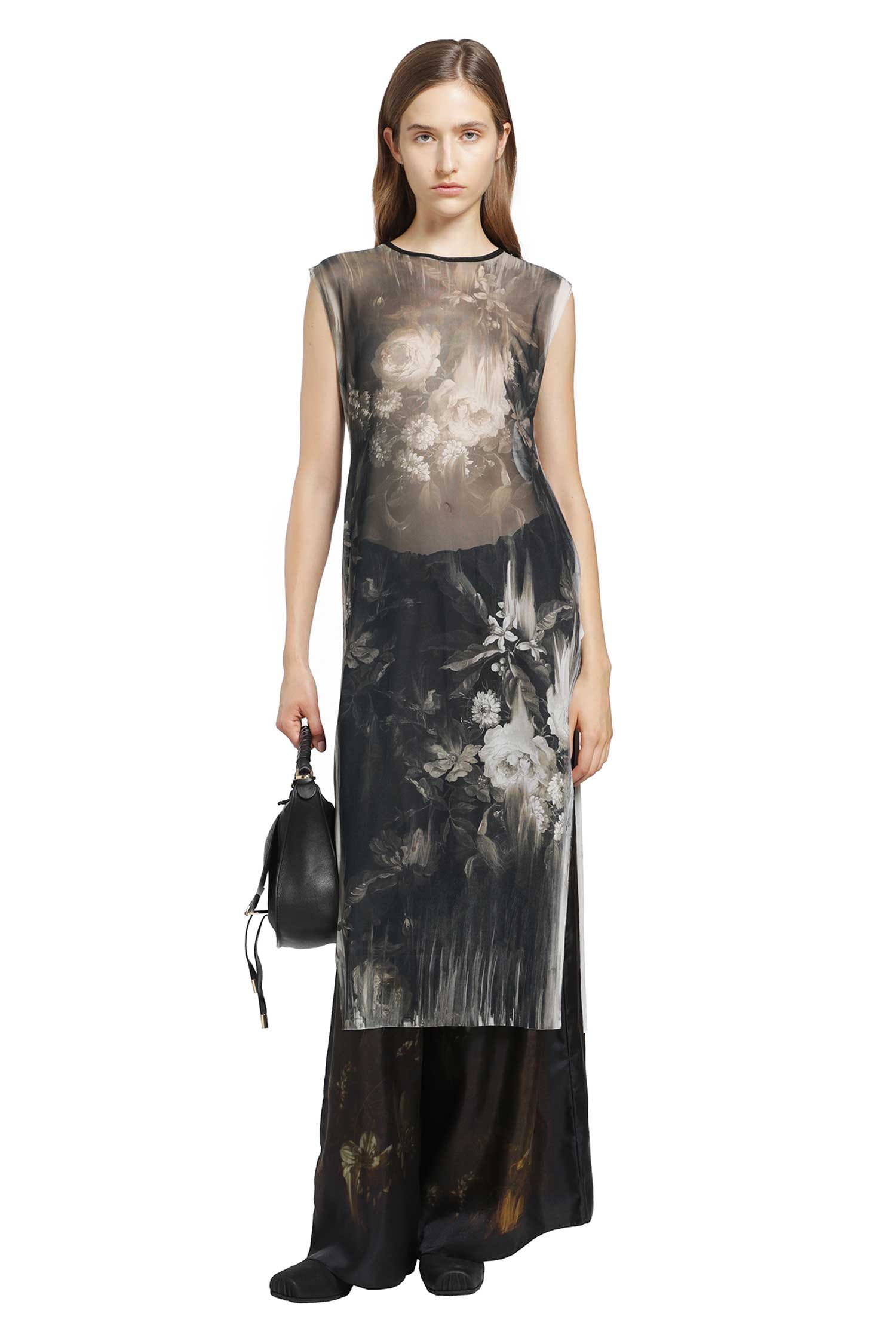IA London Moonlight Roses Sheer Dress