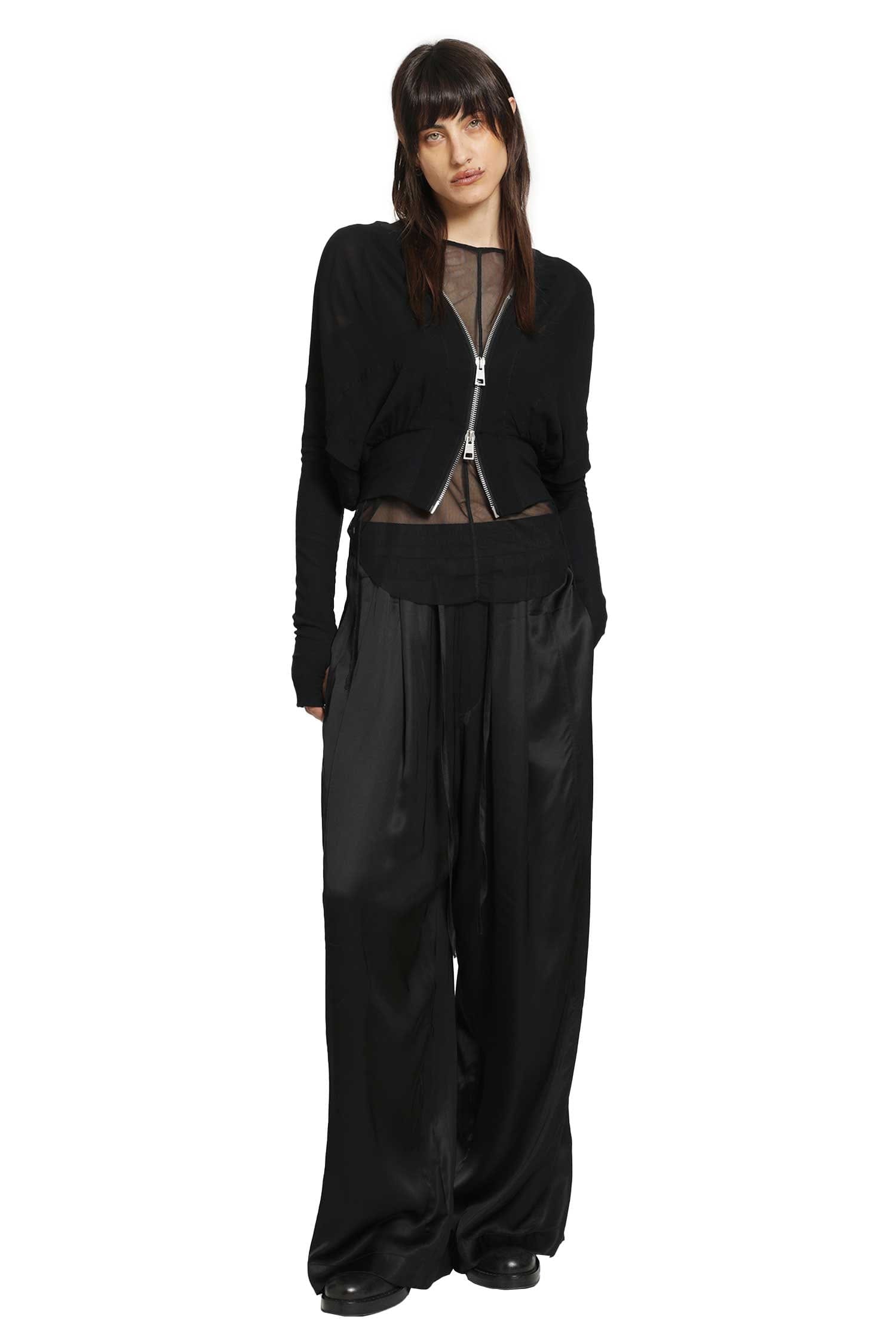 Andrea YA AQOV Cut - Out T - Shirt in Stretch Tulle