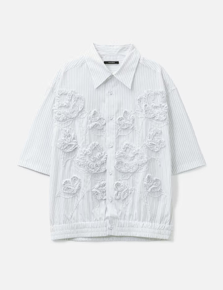 TAAKK Flower Embroidery Short Sleeve Shirt