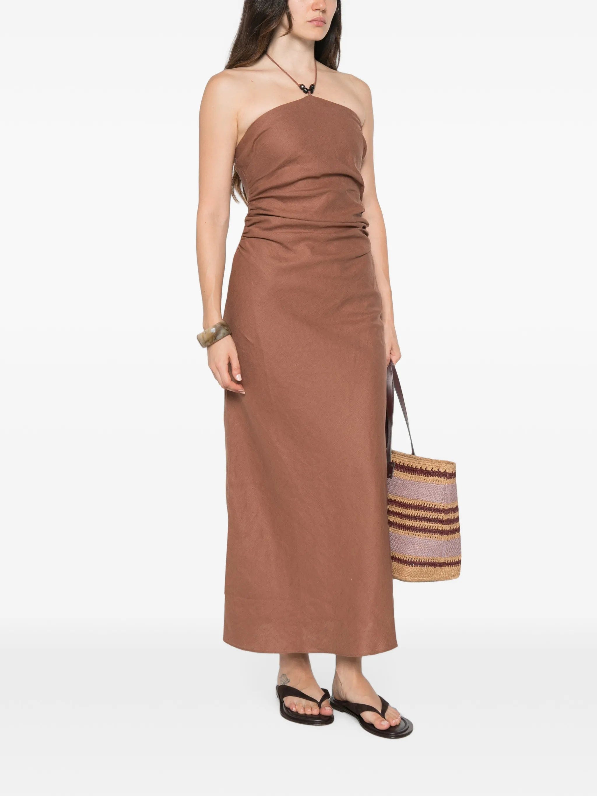 Faithfull Natalia beaded - halterneck midi dress