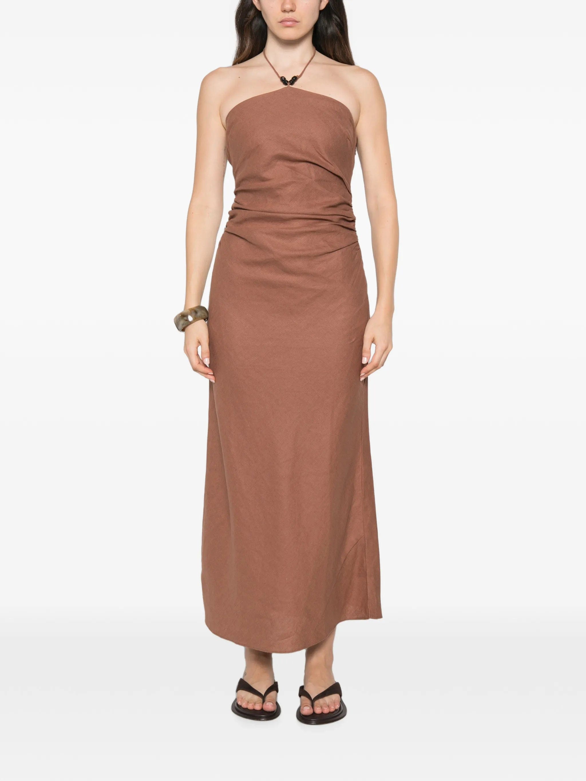 Faithfull Natalia beaded - halterneck midi dress