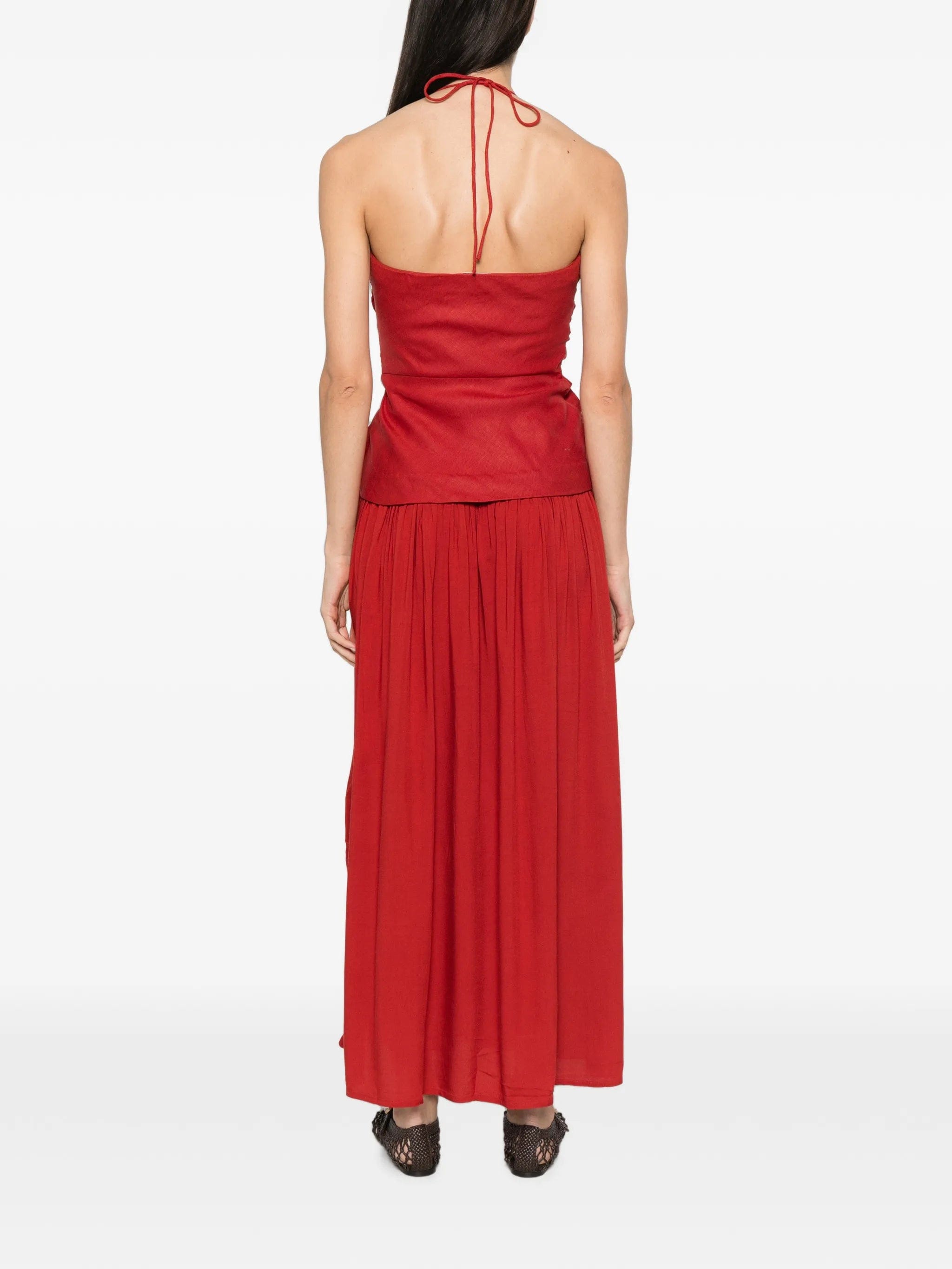 Faithfull Notte ruched - bodice maxi dress