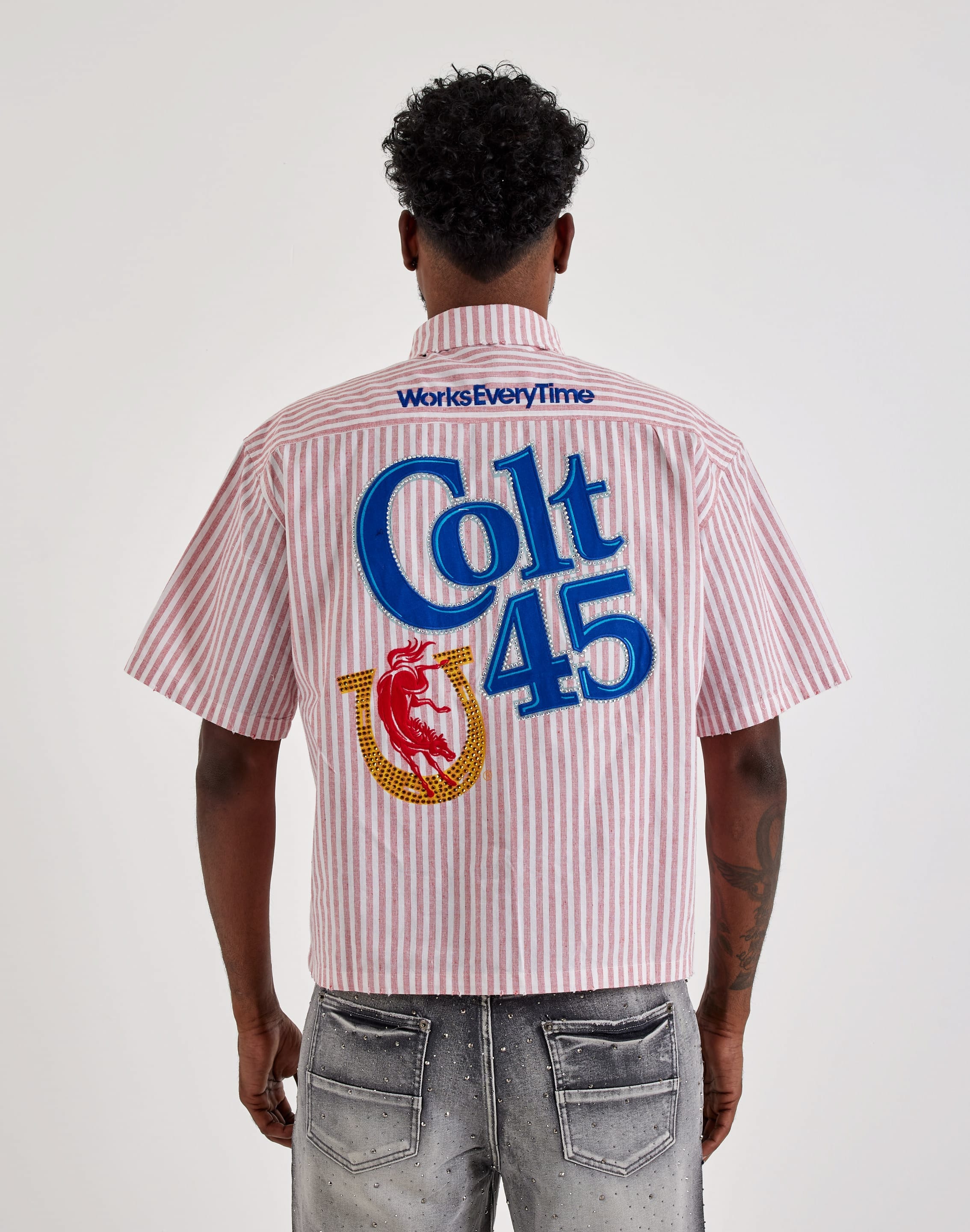 Preme Colt 45 Woven Short - Sleeve Button Shirt