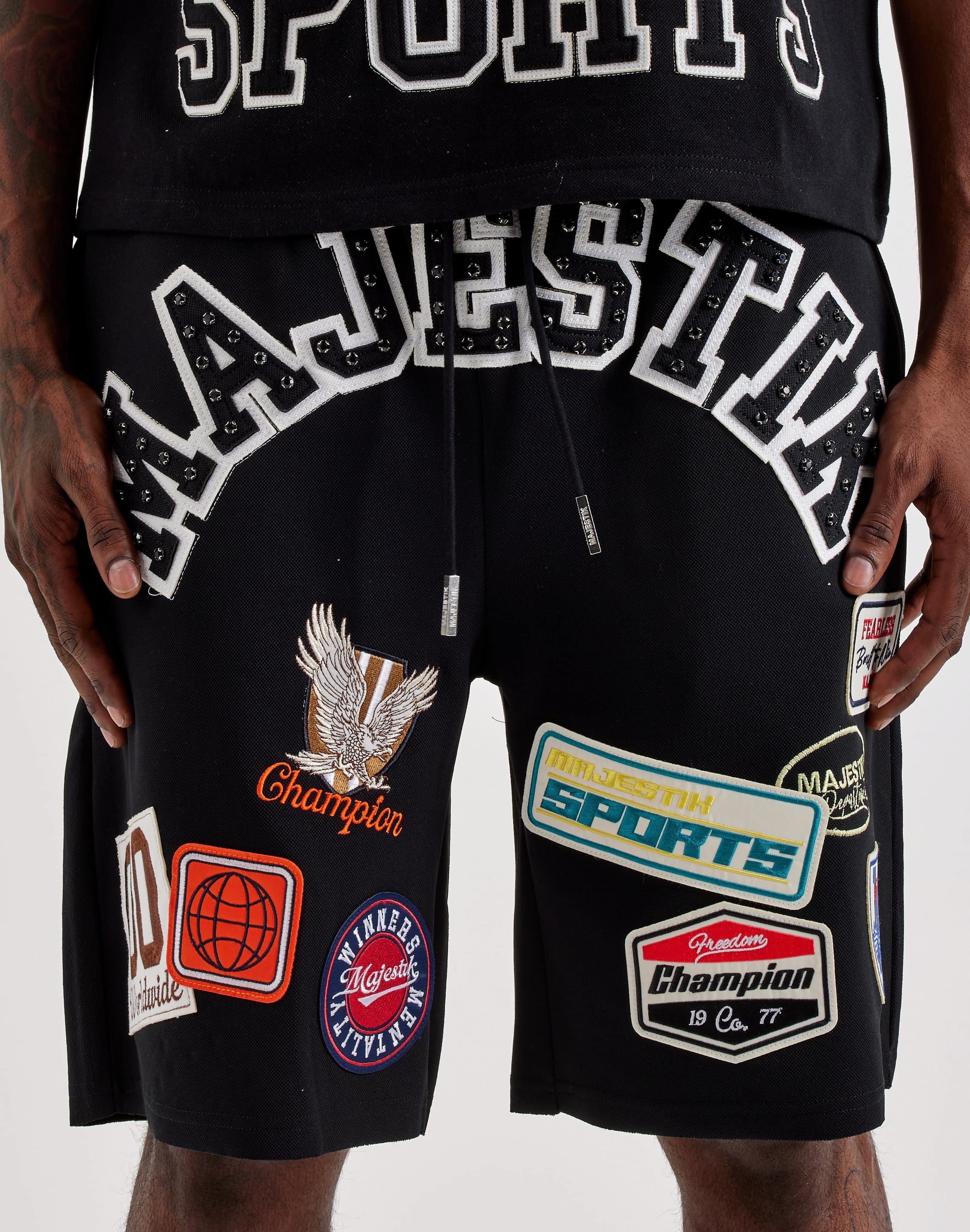 Majestik Patch Fleece Shorts