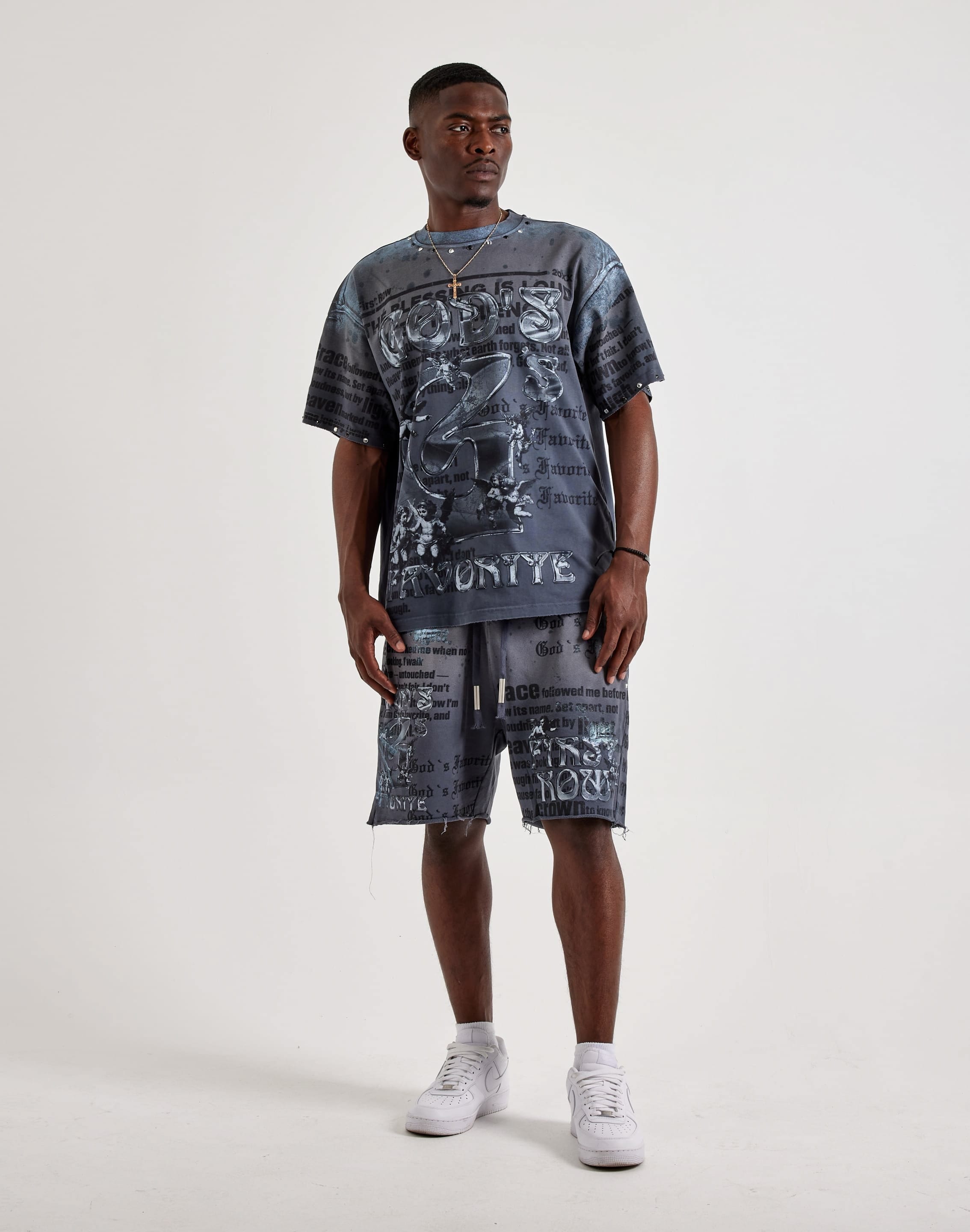 First Row The Blessing Is Loud Fleece Shorts