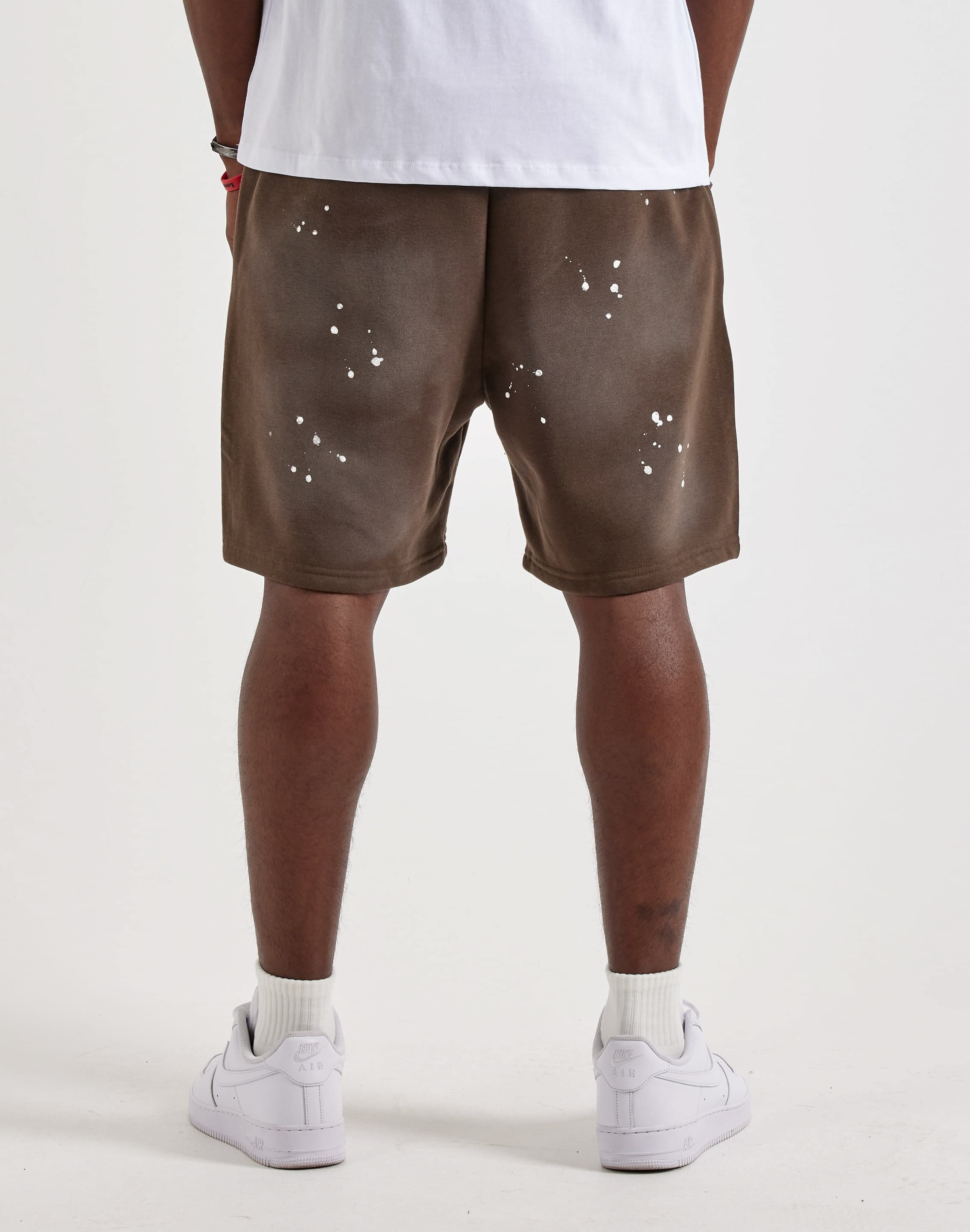 Von Dutch Acid Wash Fleece Sweat Shorts