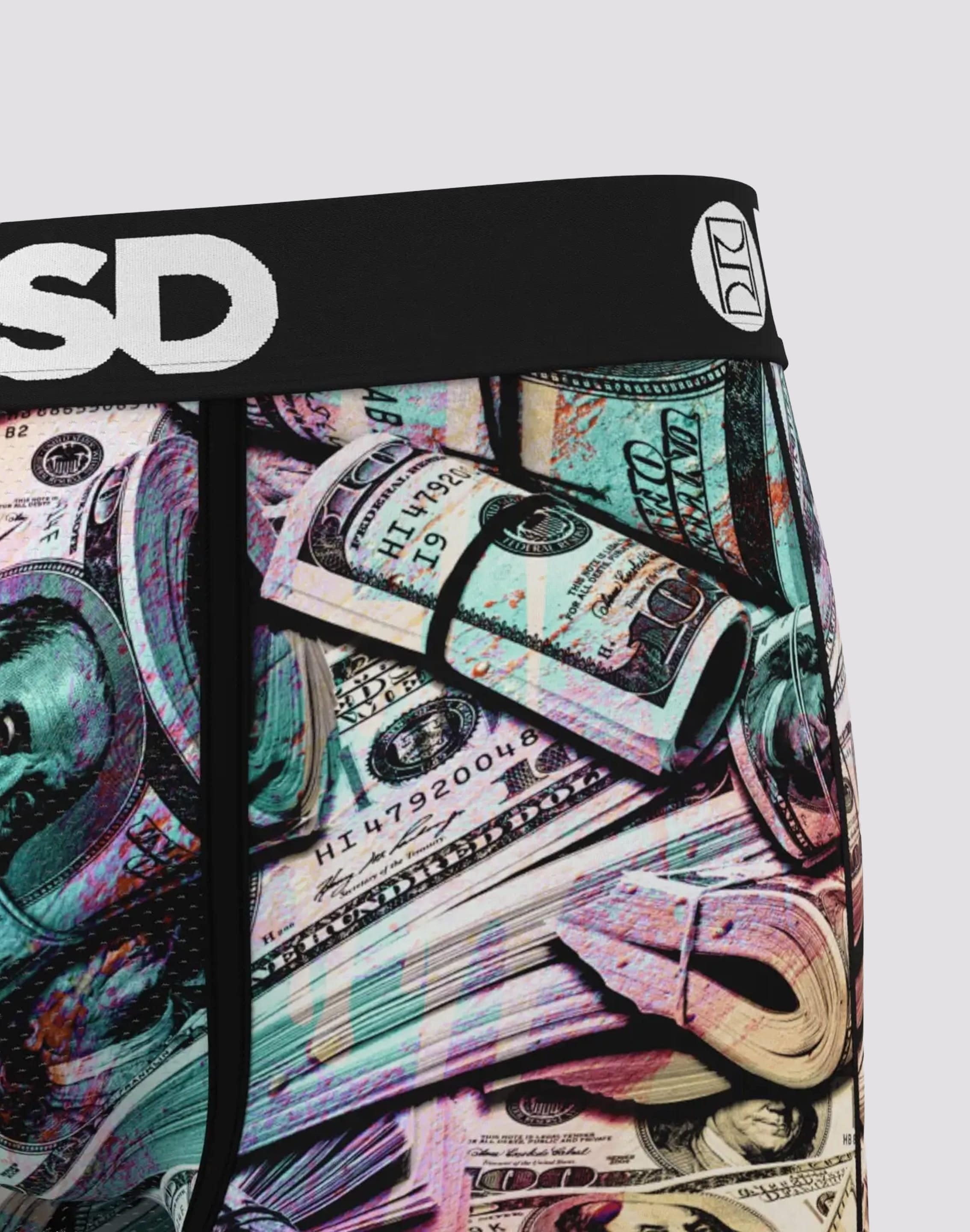 Psd Underwear Money Chalk Boxer Briefs