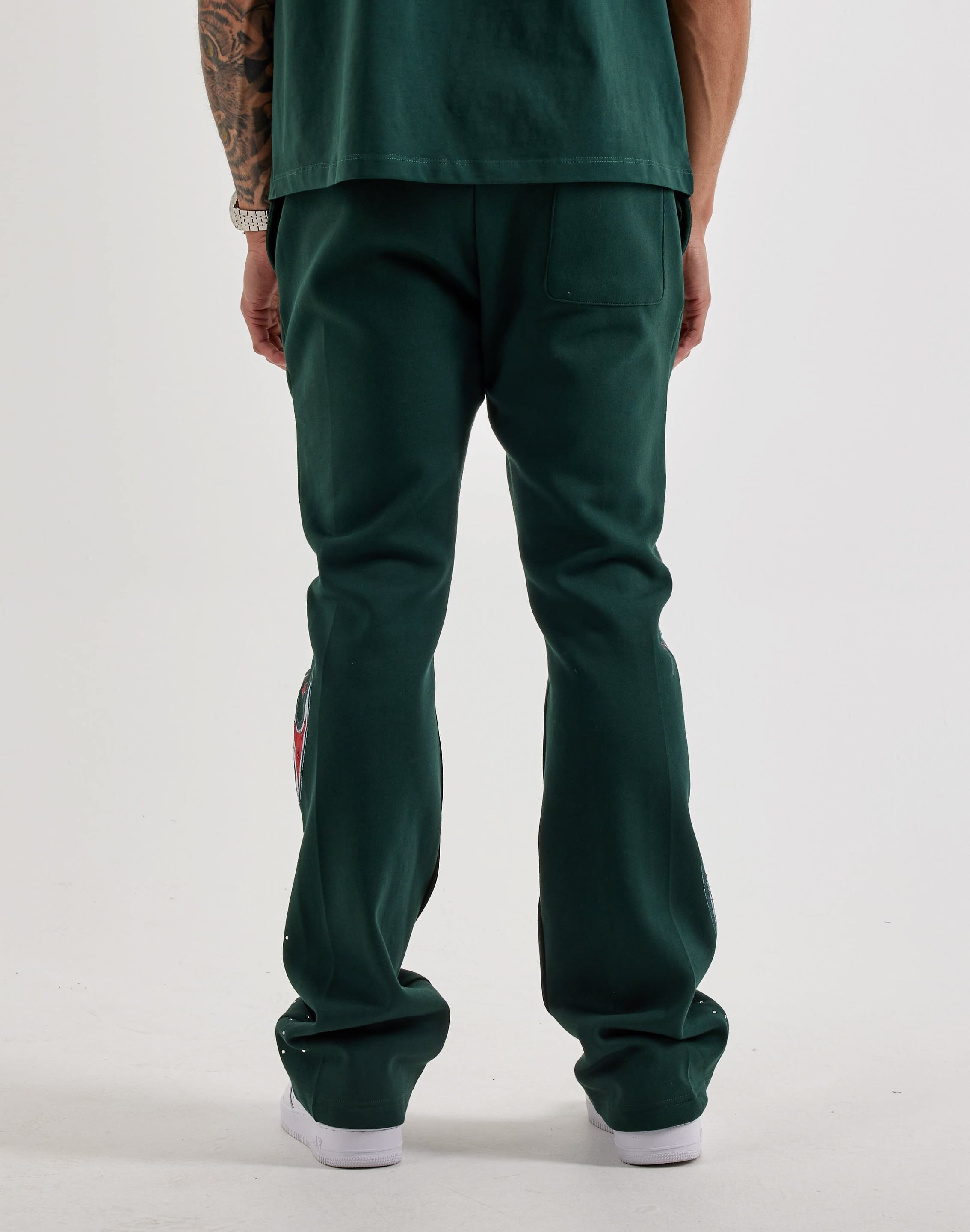 Roku Studio Flames Flared Fleece Pants