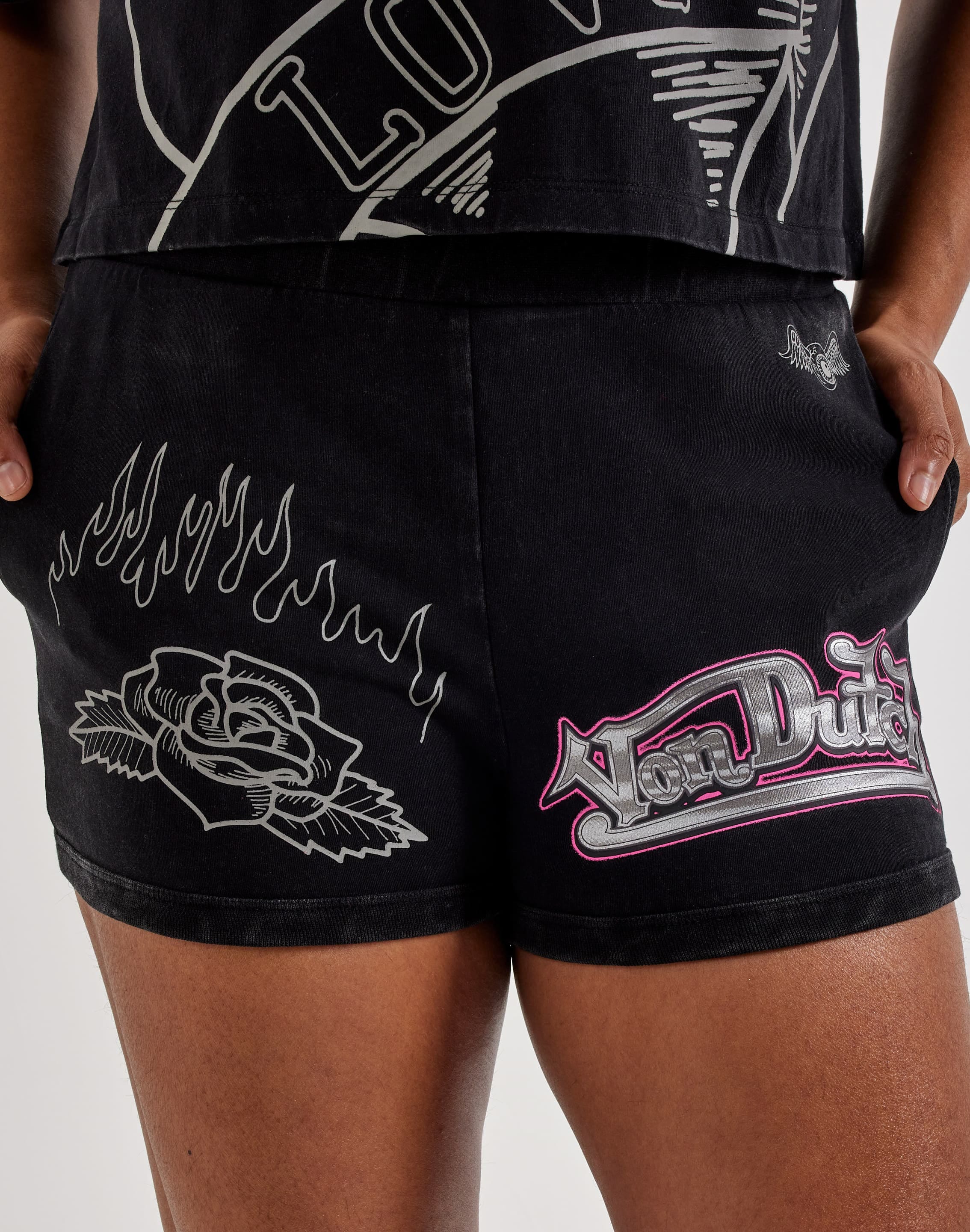 Von Dutch Love Fleece Shorts