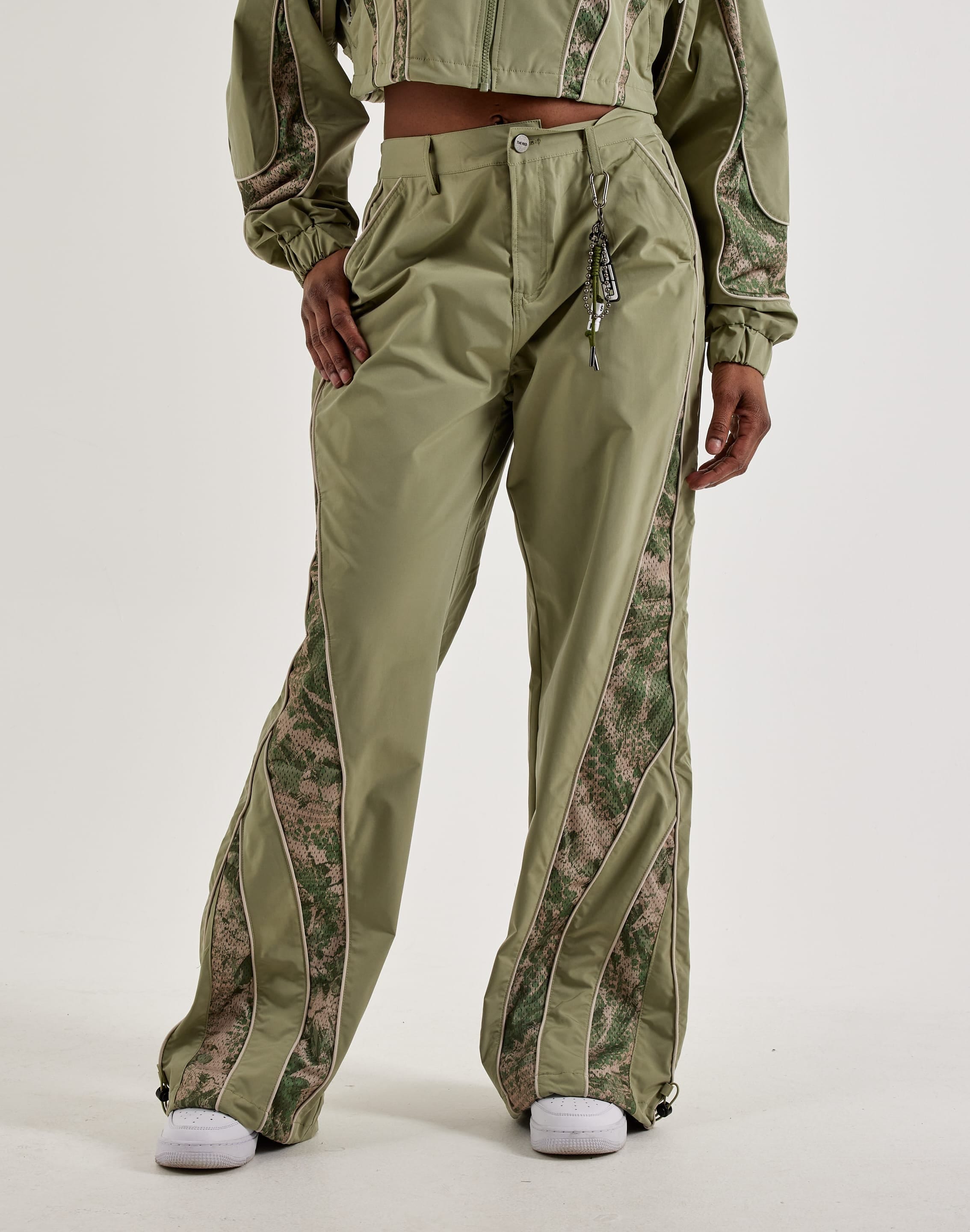 Smoke Rise Wide - Leg Nylon Pants