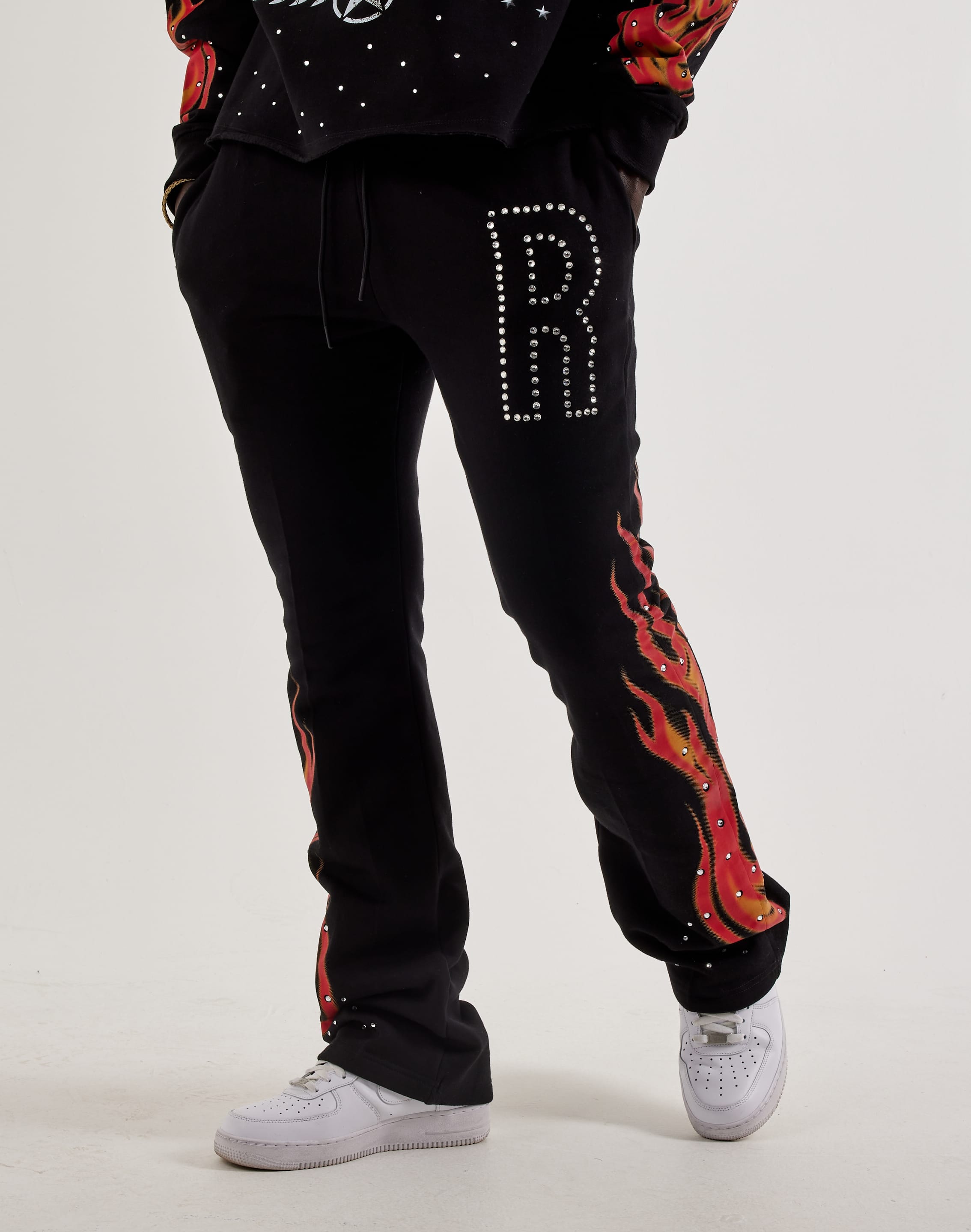 Roku Studio Airbrush Flame Pants