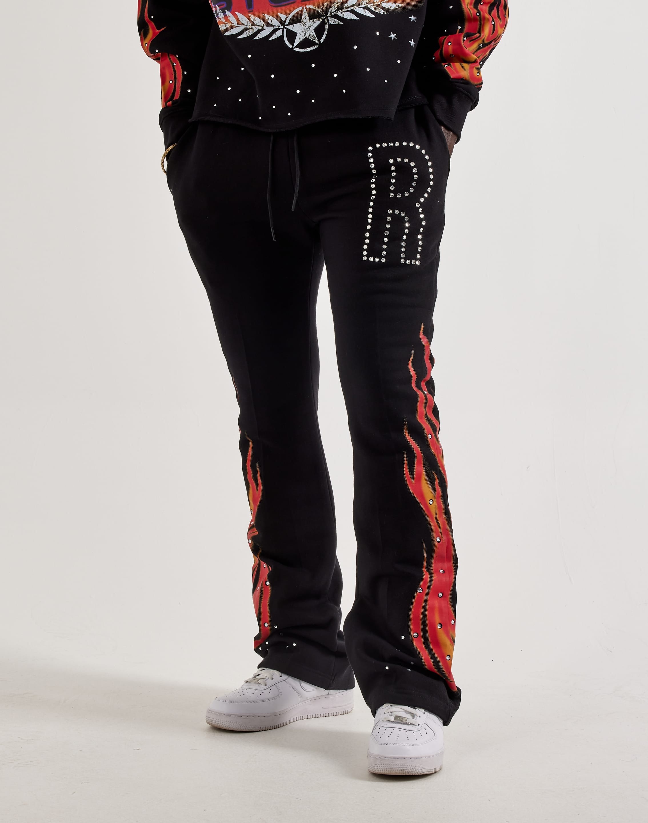 Roku Studio Airbrush Flame Pants