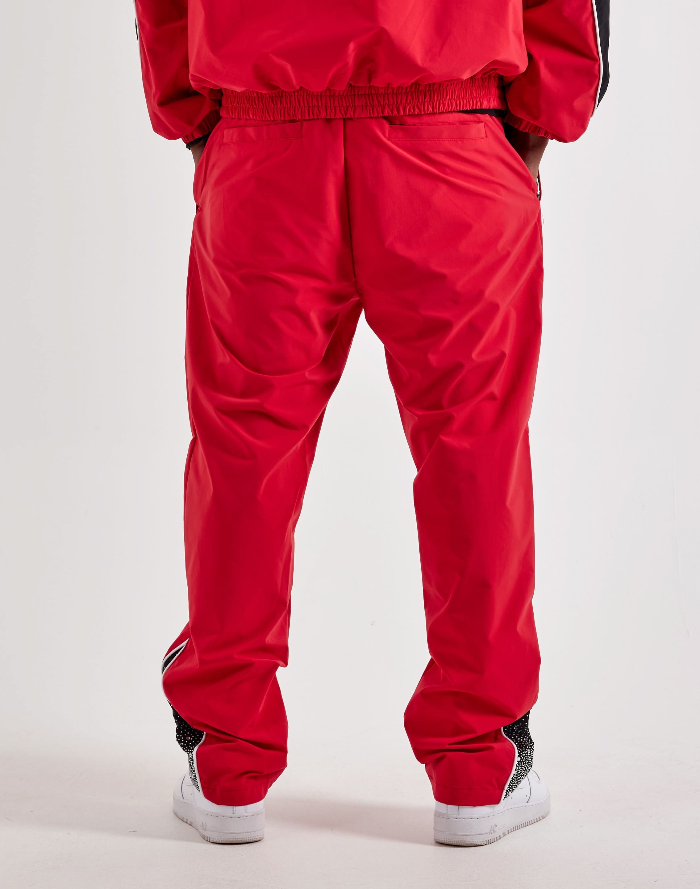 Kindred Clothing Nylon Rhinestone Track Pants