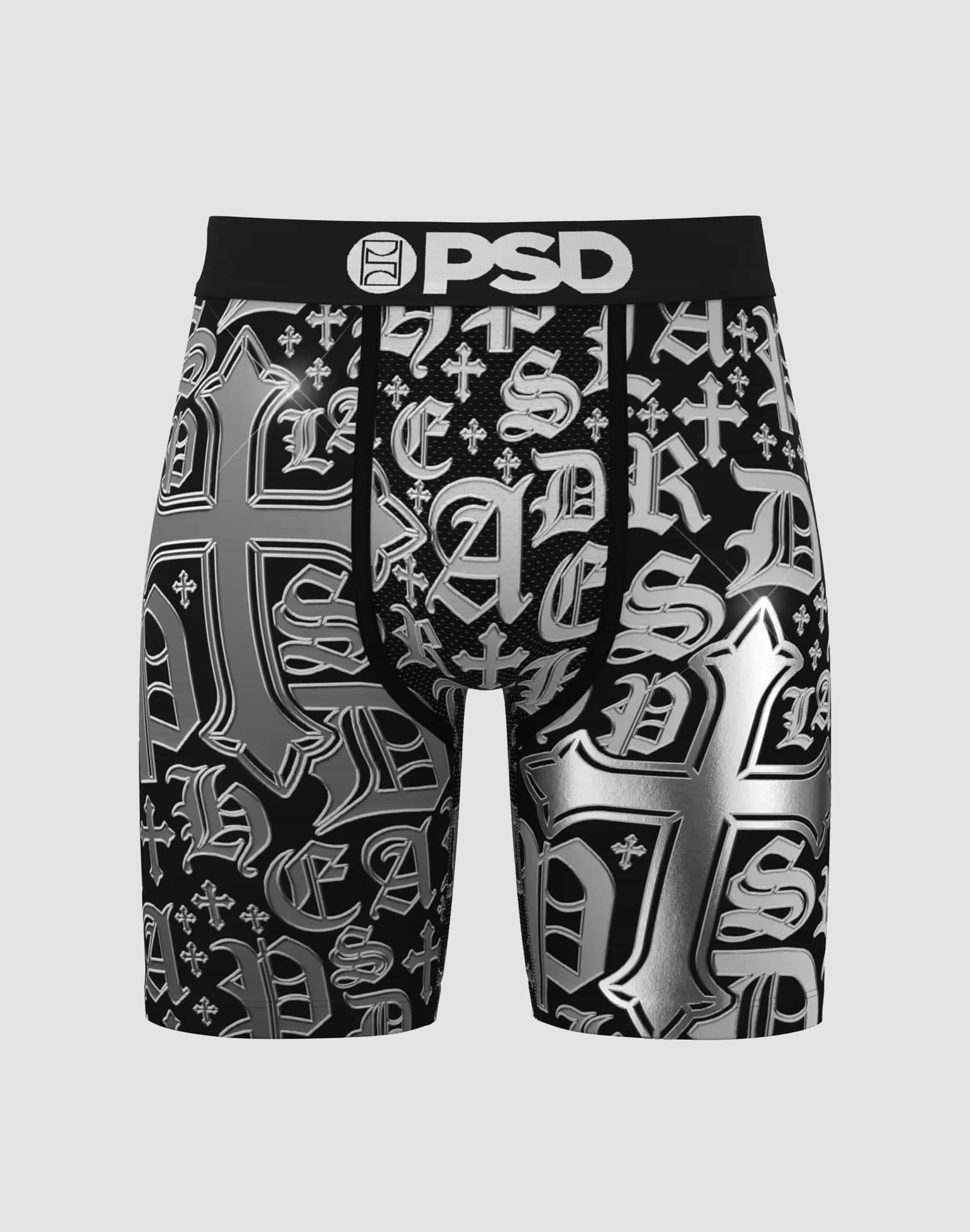 Psd Underwear Chrome Letters Boxer Briefs