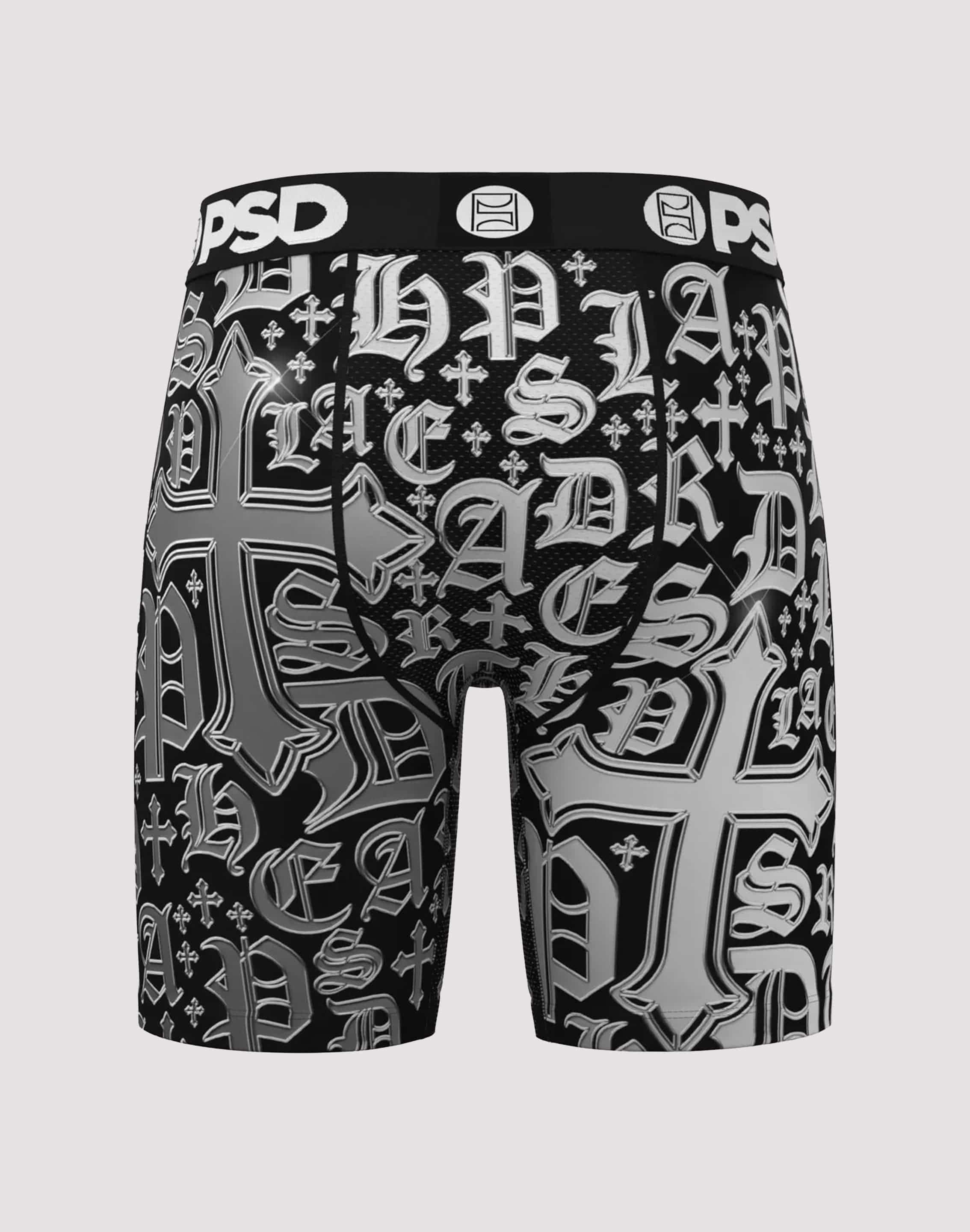 Psd Underwear Chrome Letters Boxer Briefs