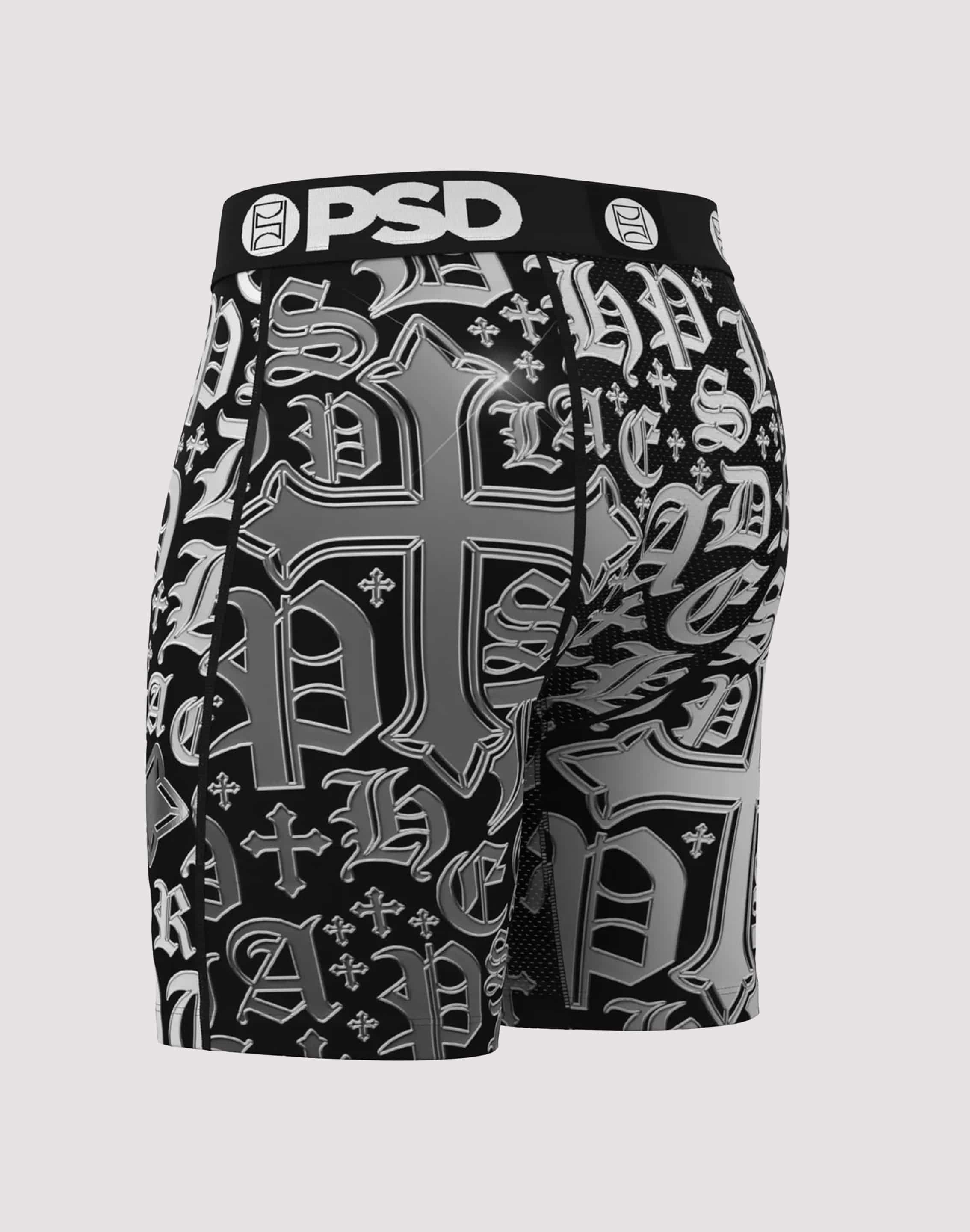 Psd Underwear Chrome Letters Boxer Briefs