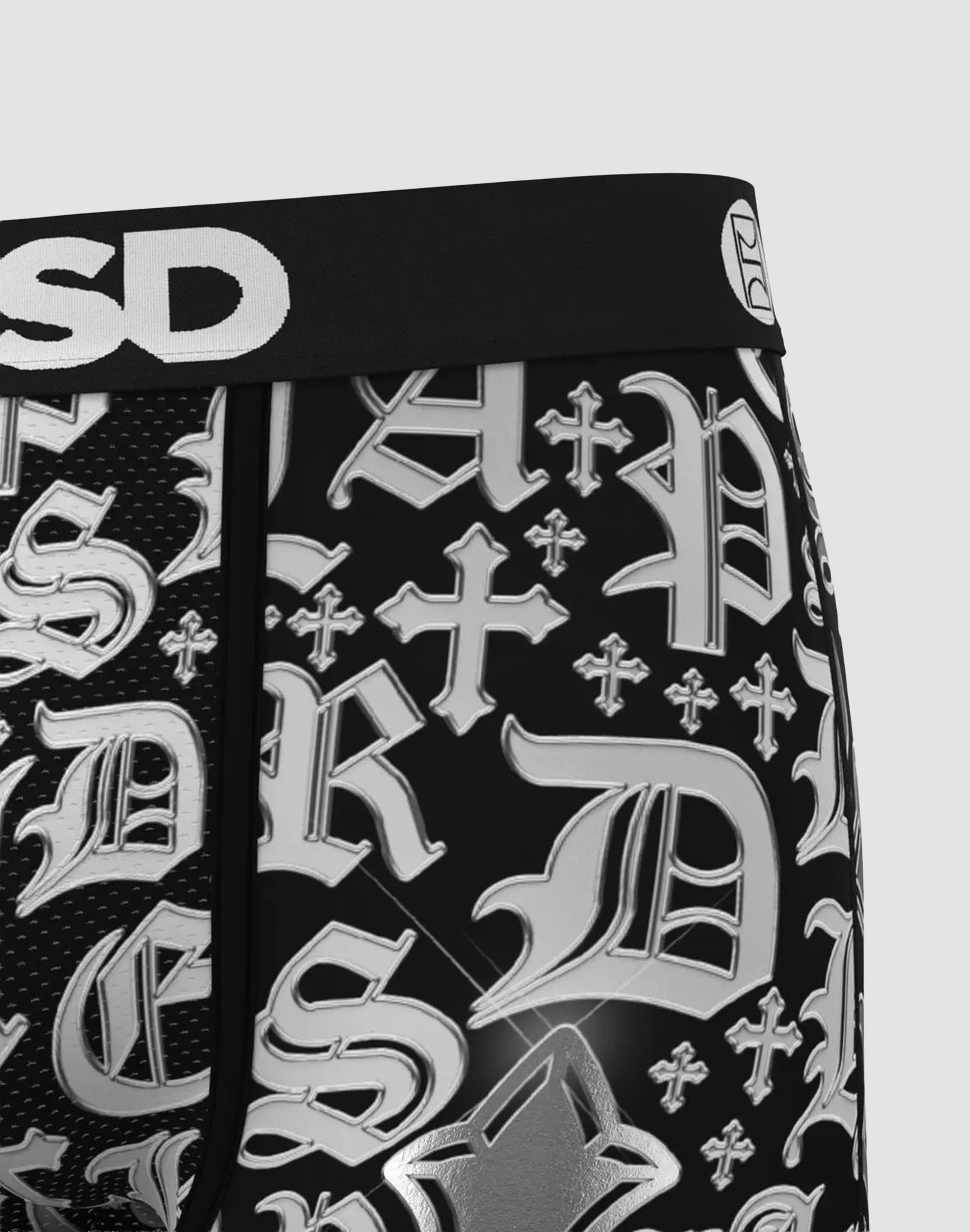 Psd Underwear Chrome Letters Boxer Briefs