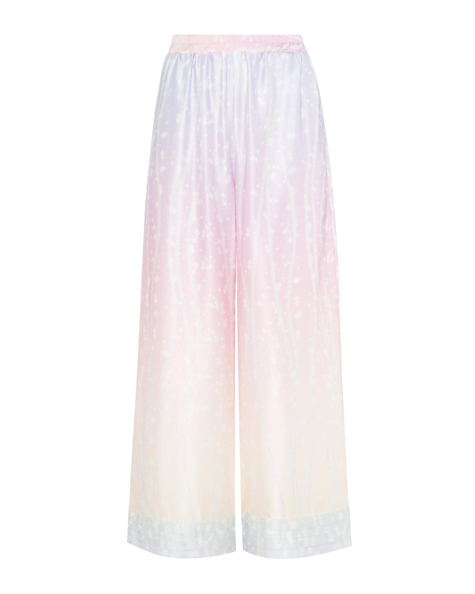 White Hello Trouser Donna Astrology Aquarius Mint Red |سروال Donna