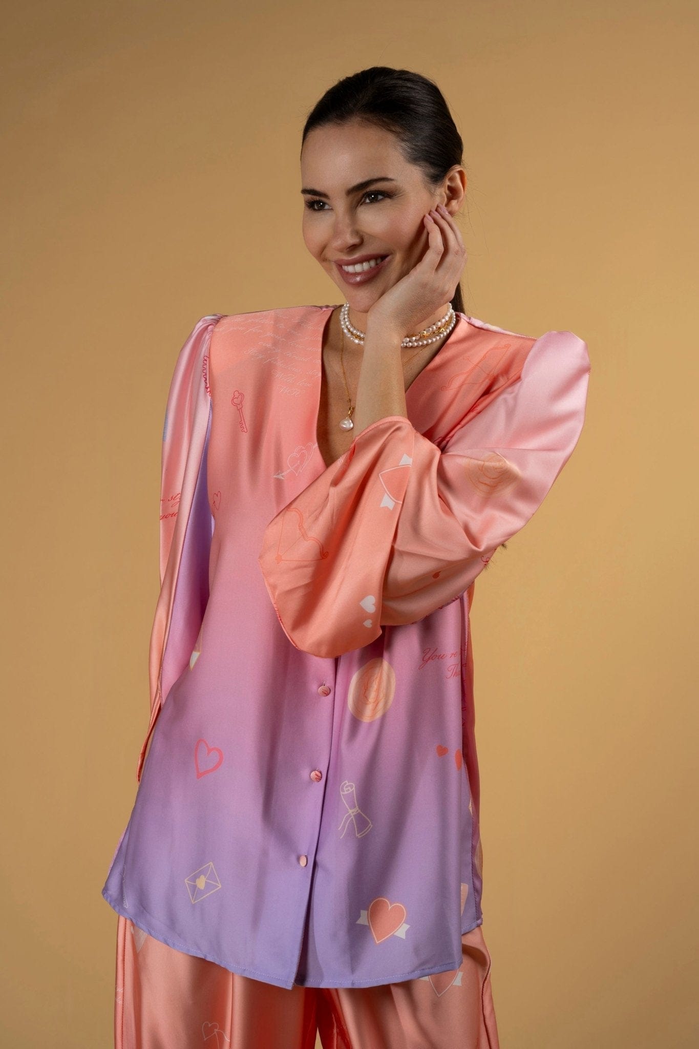 Maison Clad SHIRT CURTIS LOVE LETTER BACK STORY MCL00628