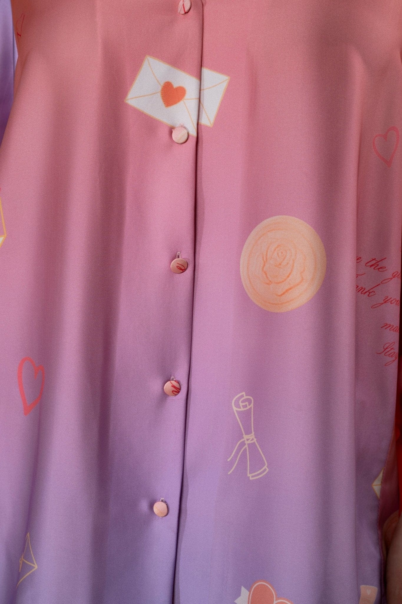 Maison Clad SHIRT CURTIS LOVE LETTER BACK STORY MCL00628