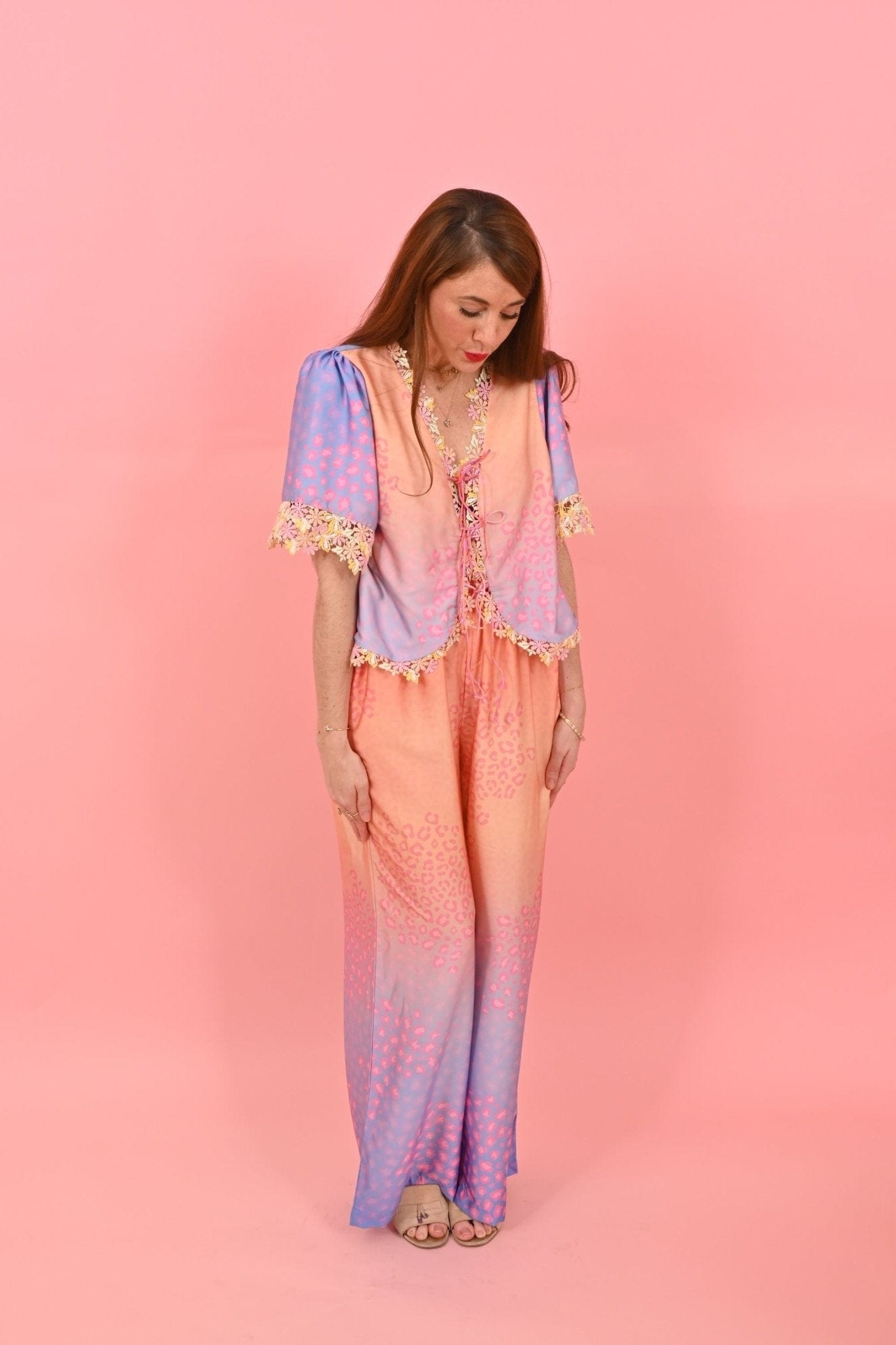 White Hello Trouser Jackomo Leo Gradient|سروال