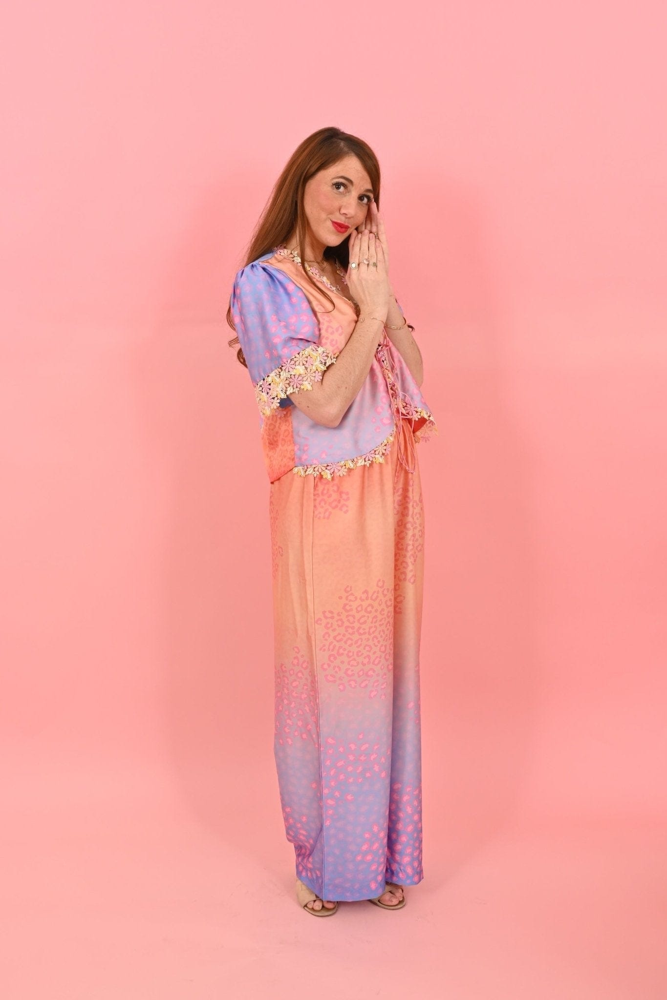 White Hello Trouser Jackomo Leo Gradient|سروال