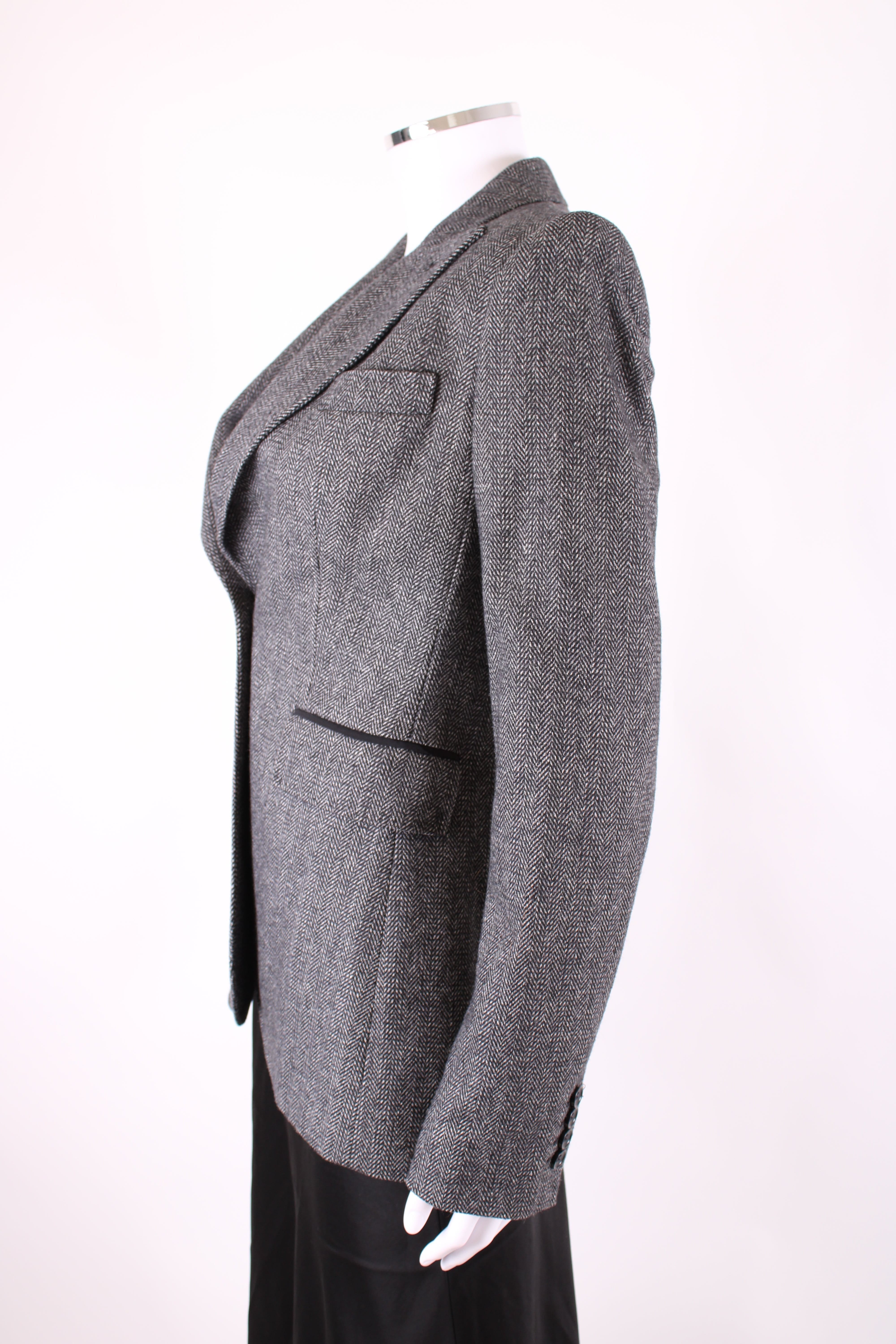 D&G Blazer Grey Herringbone IT42