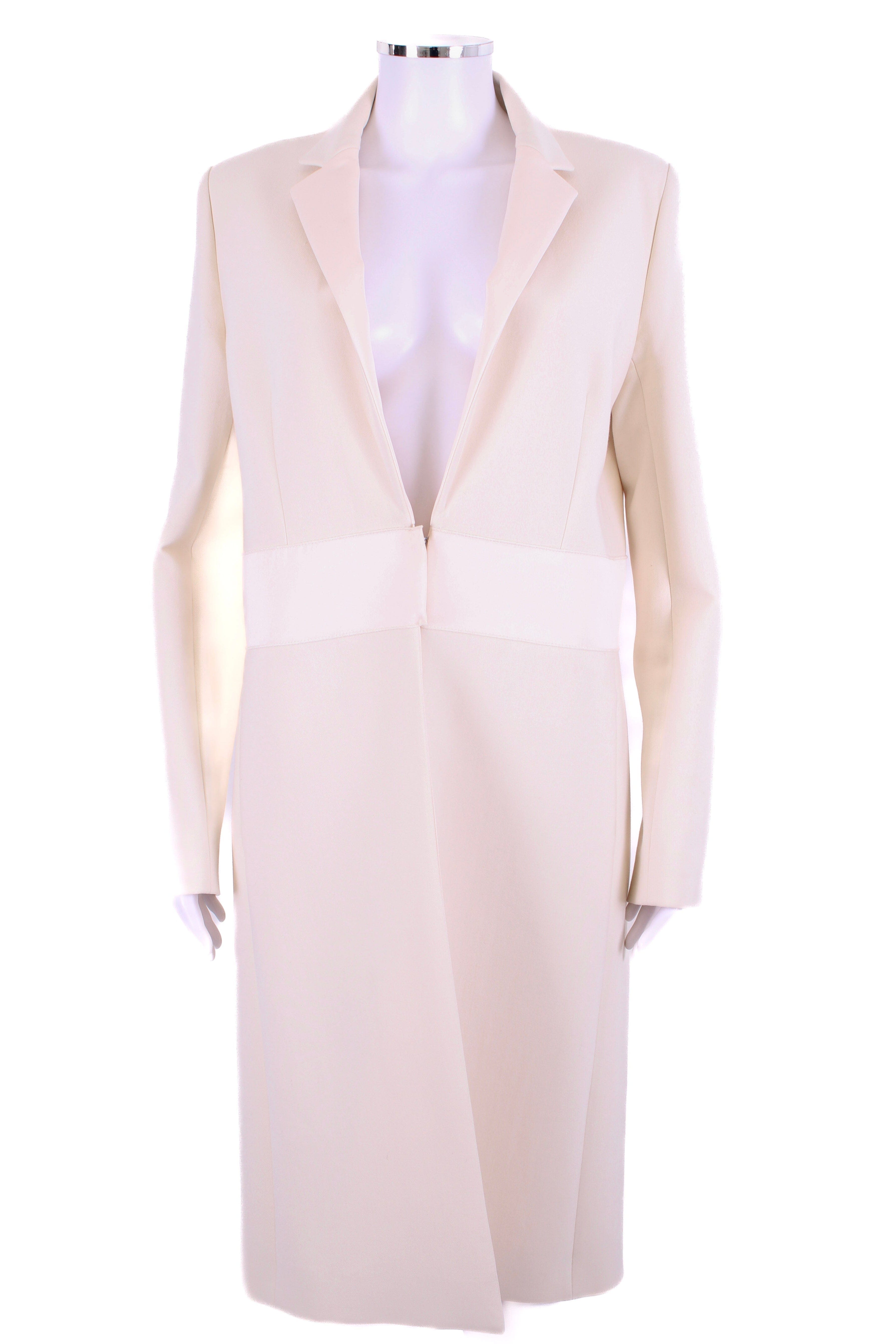Amanda Wakeley Tailored Crombie coat White M