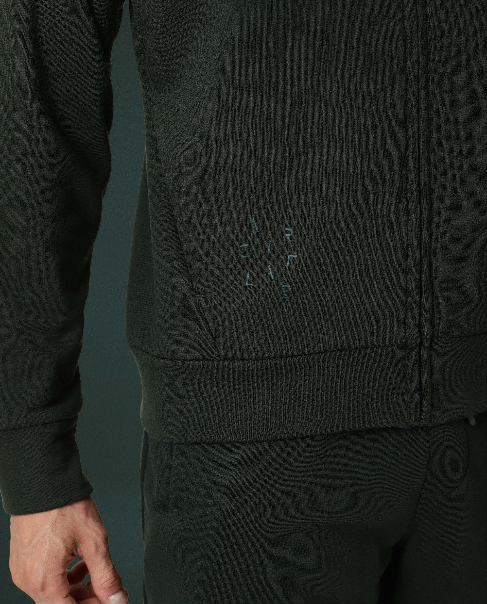 Articale Rare Rabbit Articale Men's Azil Mountain Green High Neck Zip - Up Jacket