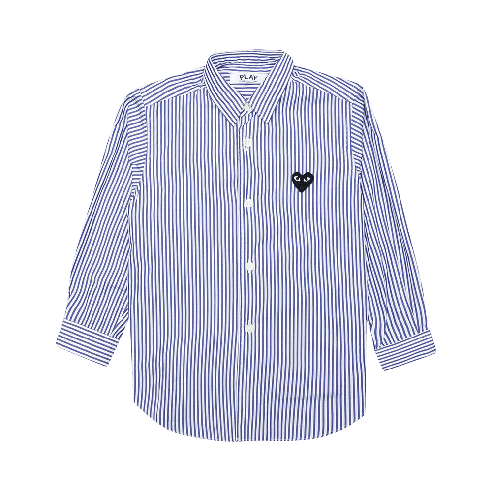 Comme des Garçons PLAY Long-Sleeve Striped Shirt White/Blue