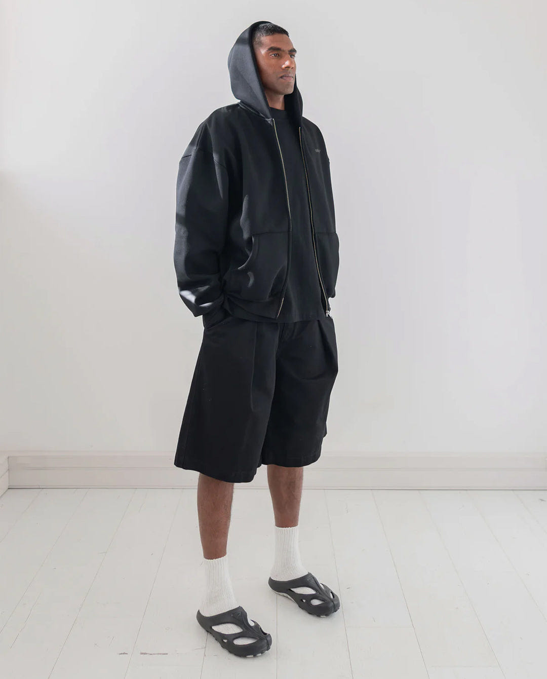 Checks Downtown - Hakama Shorts - Black