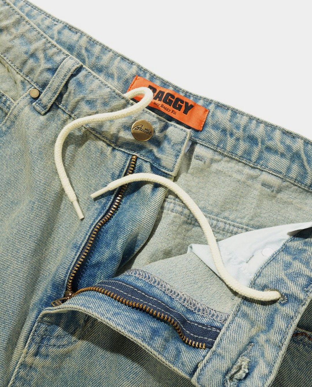 Butter Goods - Scorpion Stitch Denim Jeans - Tinted Light Blue